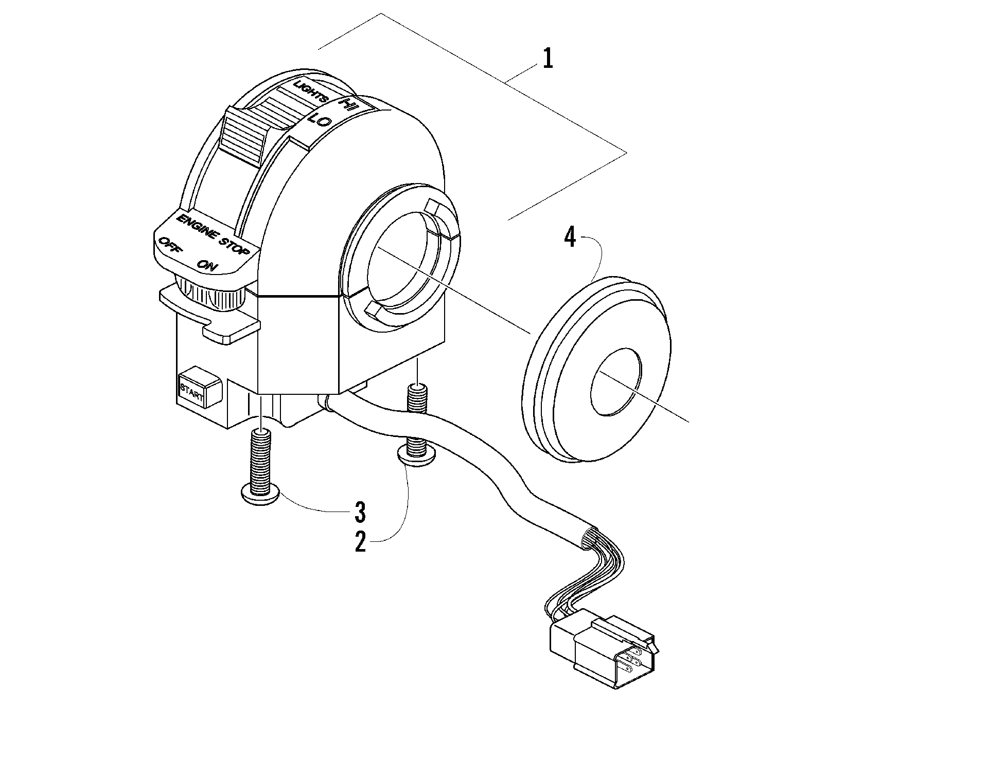 Управление SWITCH HOUSING ASSEMBLY [87167]