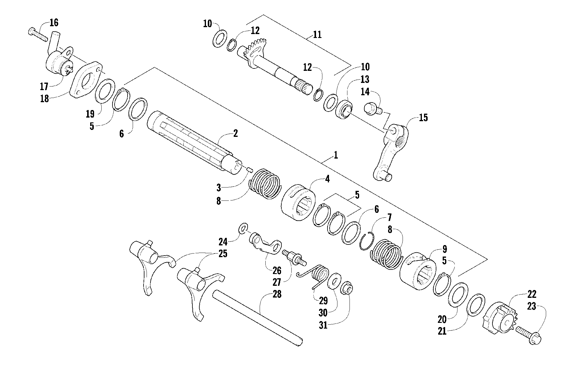 передача Shifting ASSEMBLY [88850]