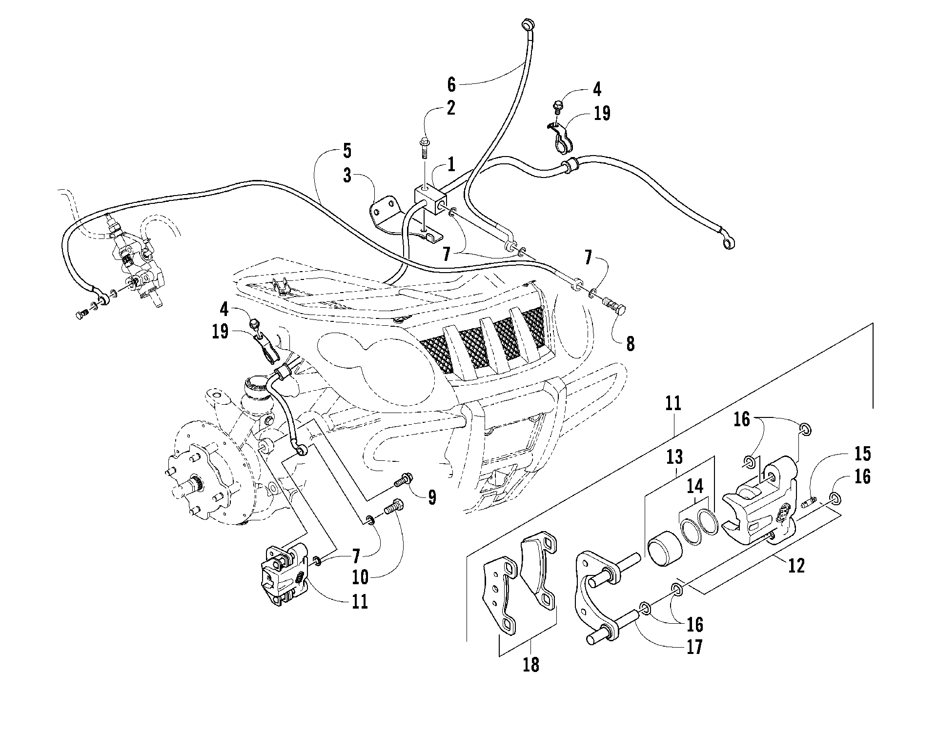 Hydraulic тормоз ASSEMBLY [88826]