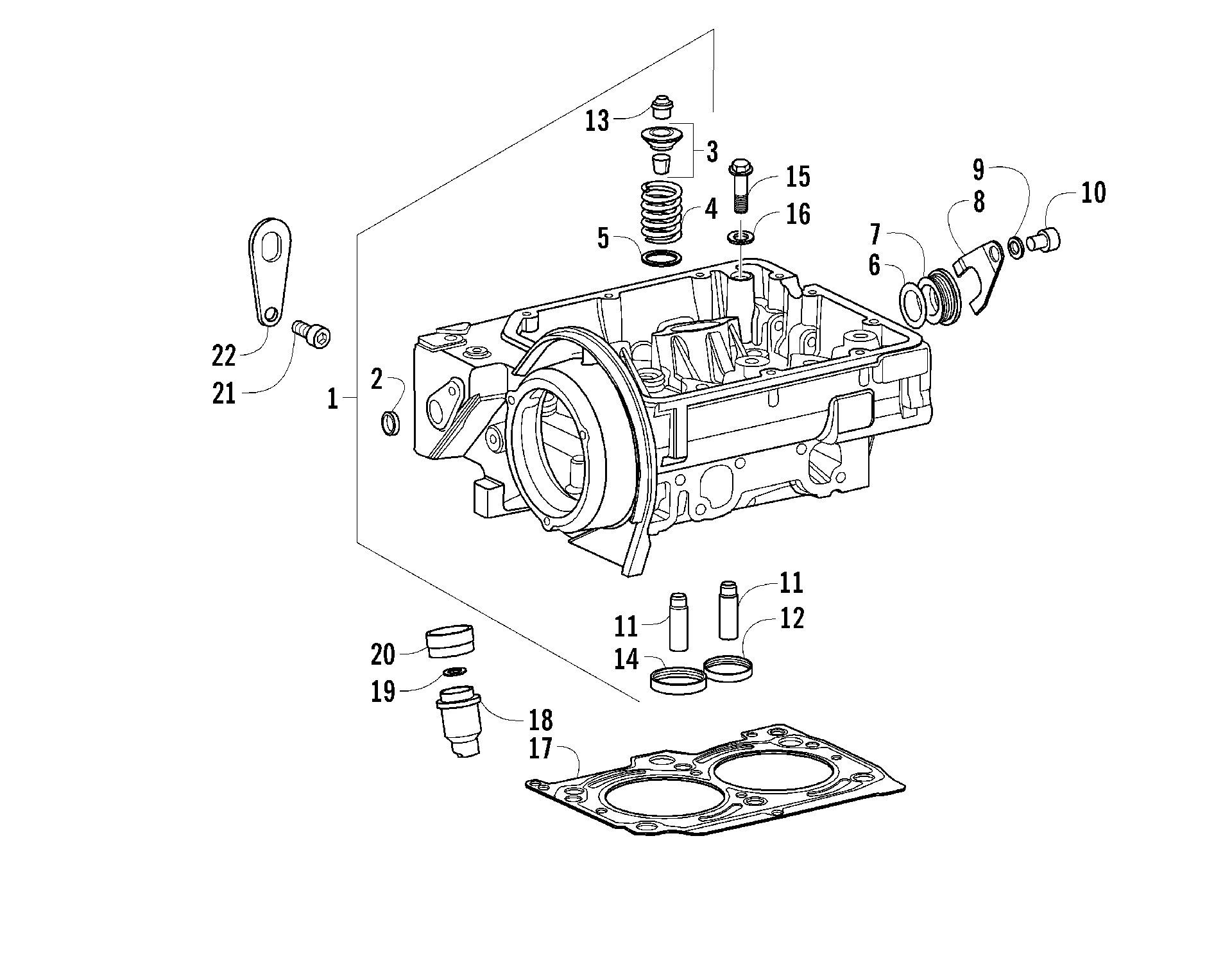 Головка блока цилиндров AND PRECOMBUSTION CHAMBER ASSEMBLY [87143]