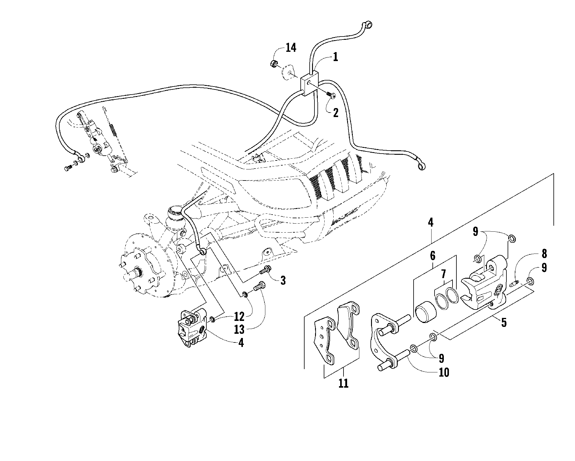 Hydraulic тормоз ASSEMBLY [88717]