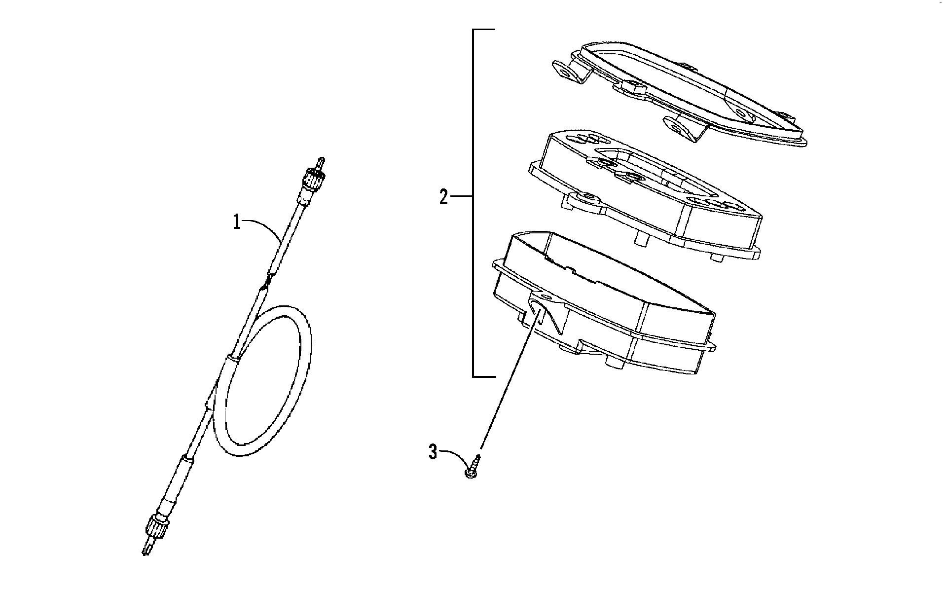 Спидометр AND CABLE ASSEMBLY [89279]