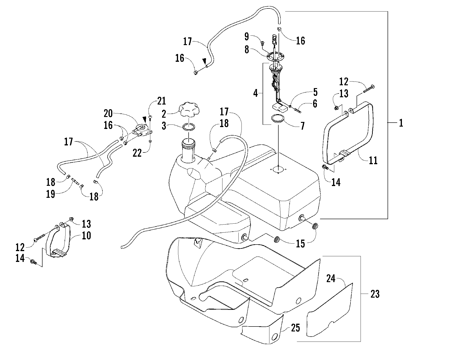 топливный бак ASSEMBLY [85662]