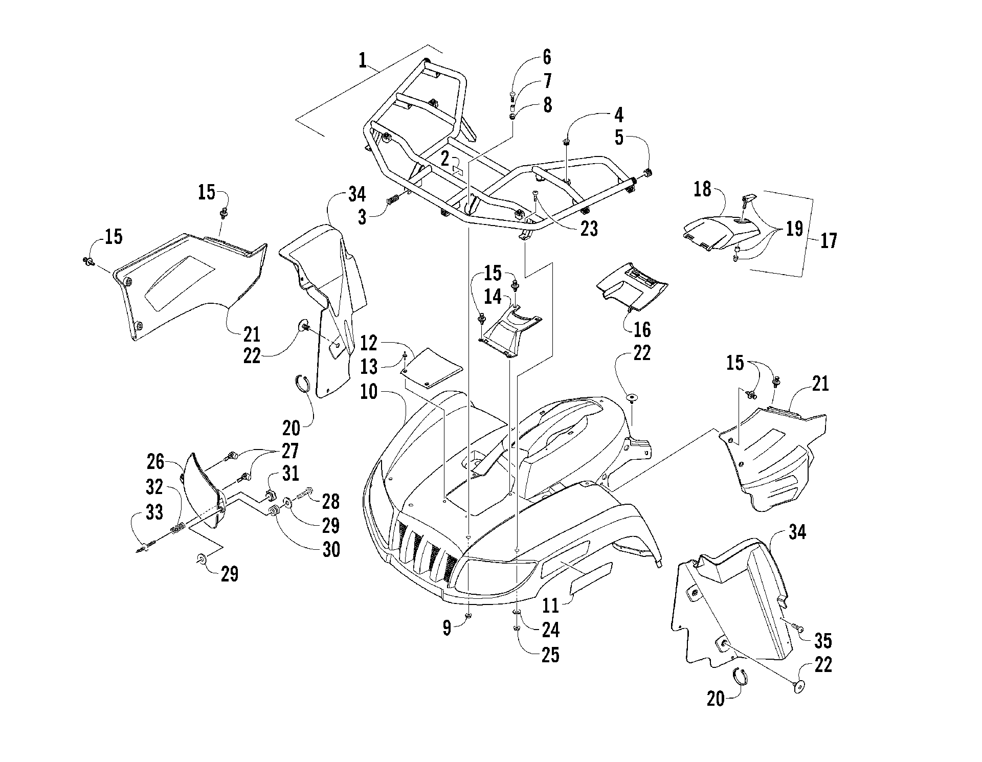 Передняя часть BODY PANEL ASSEMBLY [87177]