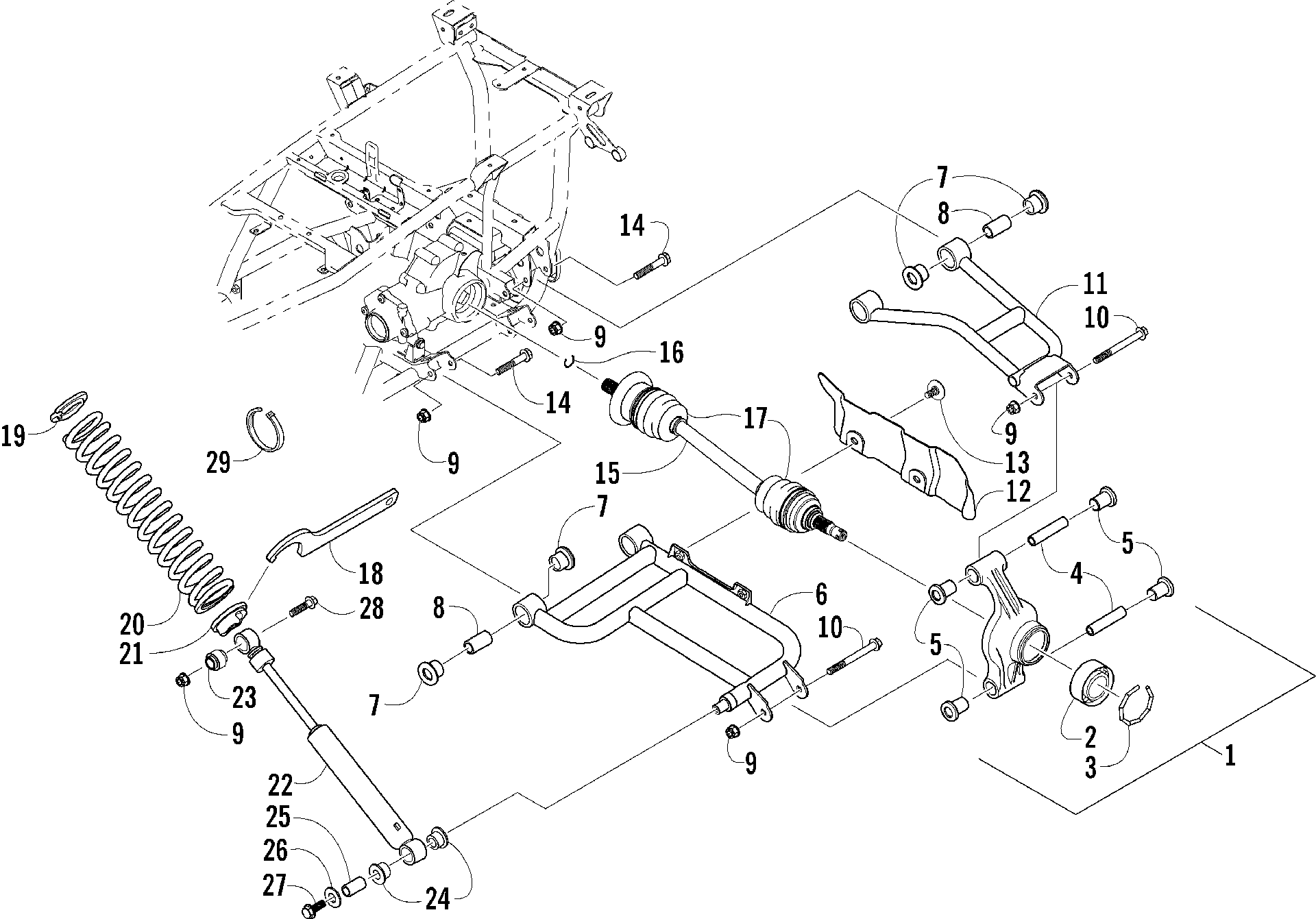 Задняя подвеска ASSEMBLY [85672]