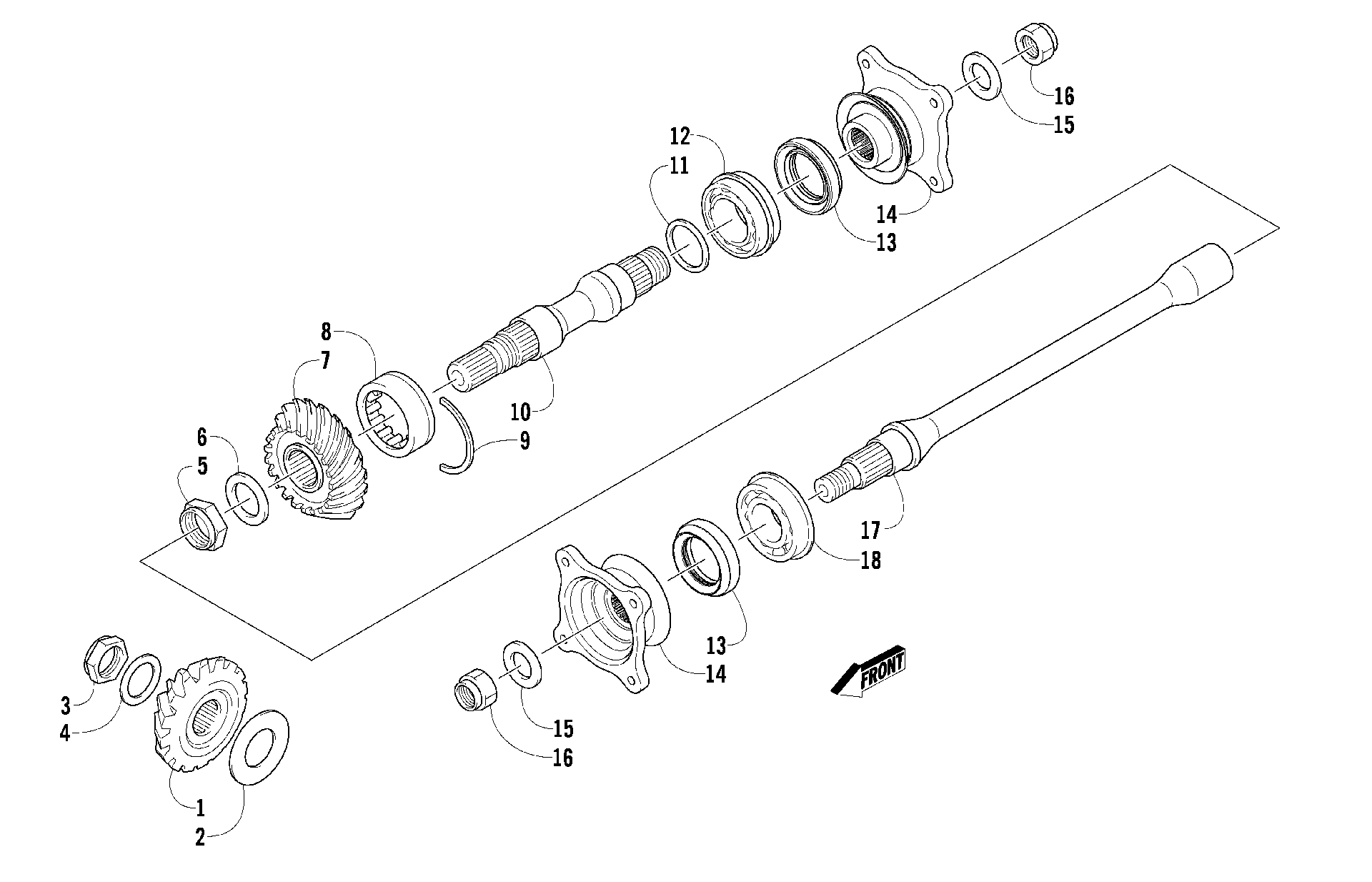 Secondary привод ASSEMBLY [88849]