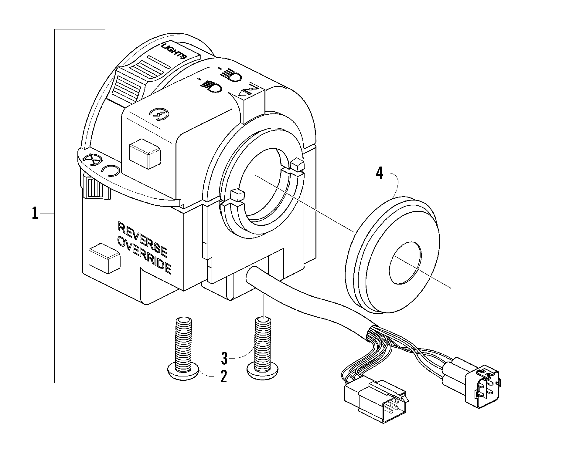 Управление SWITCH HOUSING ASSEMBLY [89209]