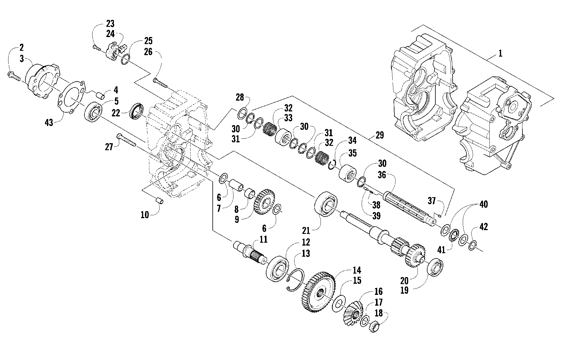 Трансмиссия RIGHT-SIDE ASSEMBLY [87136]