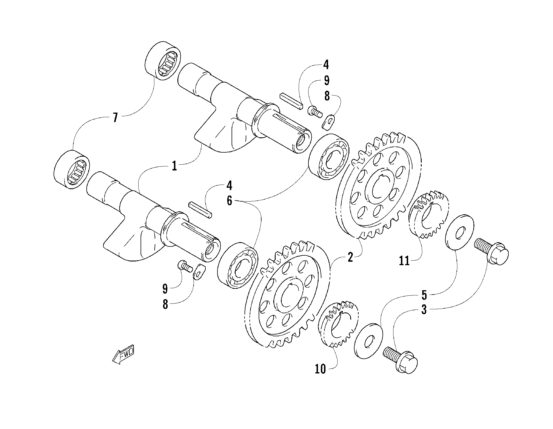 Crank балансир ASSEMBLY [85575]