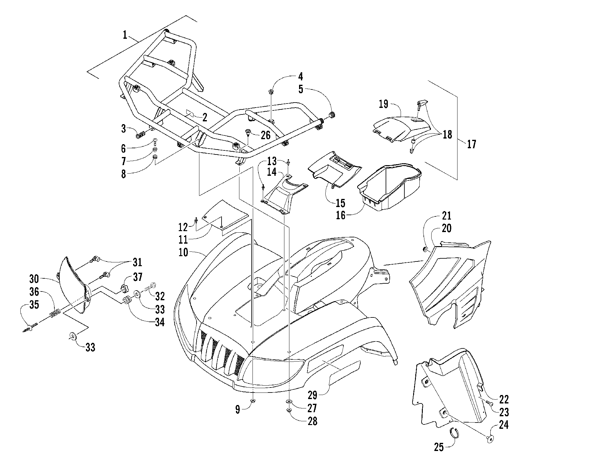 Передняя часть BODY PANEL ASSEMBLY [85931]