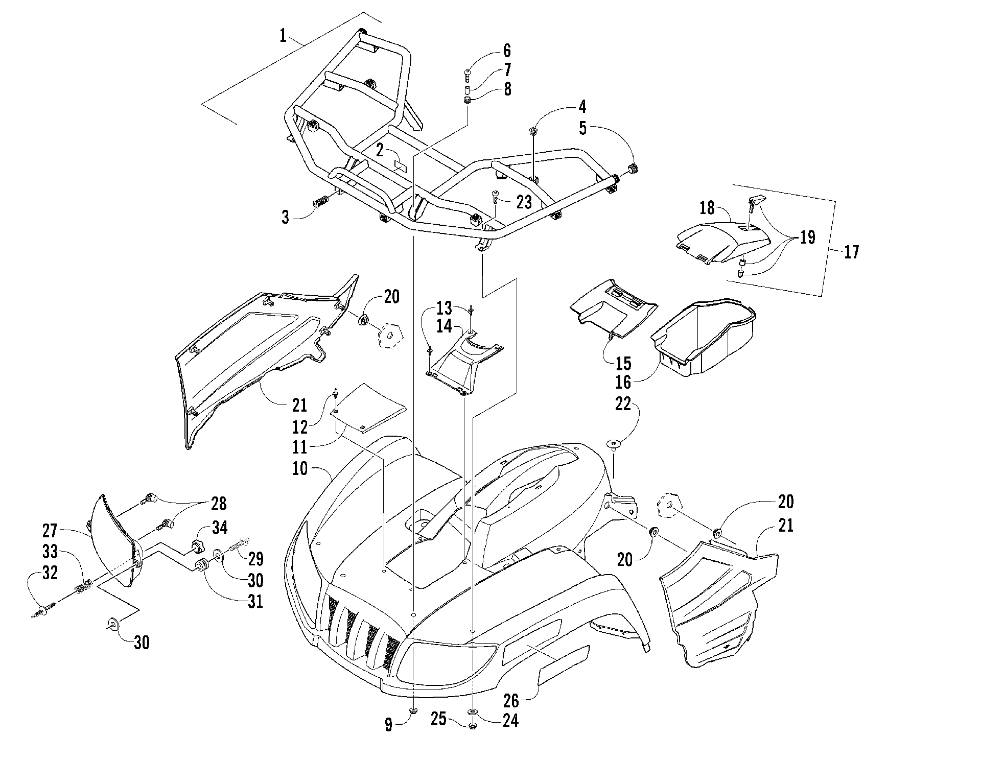 Передняя часть BODY PANEL ASSEMBLY [85592]