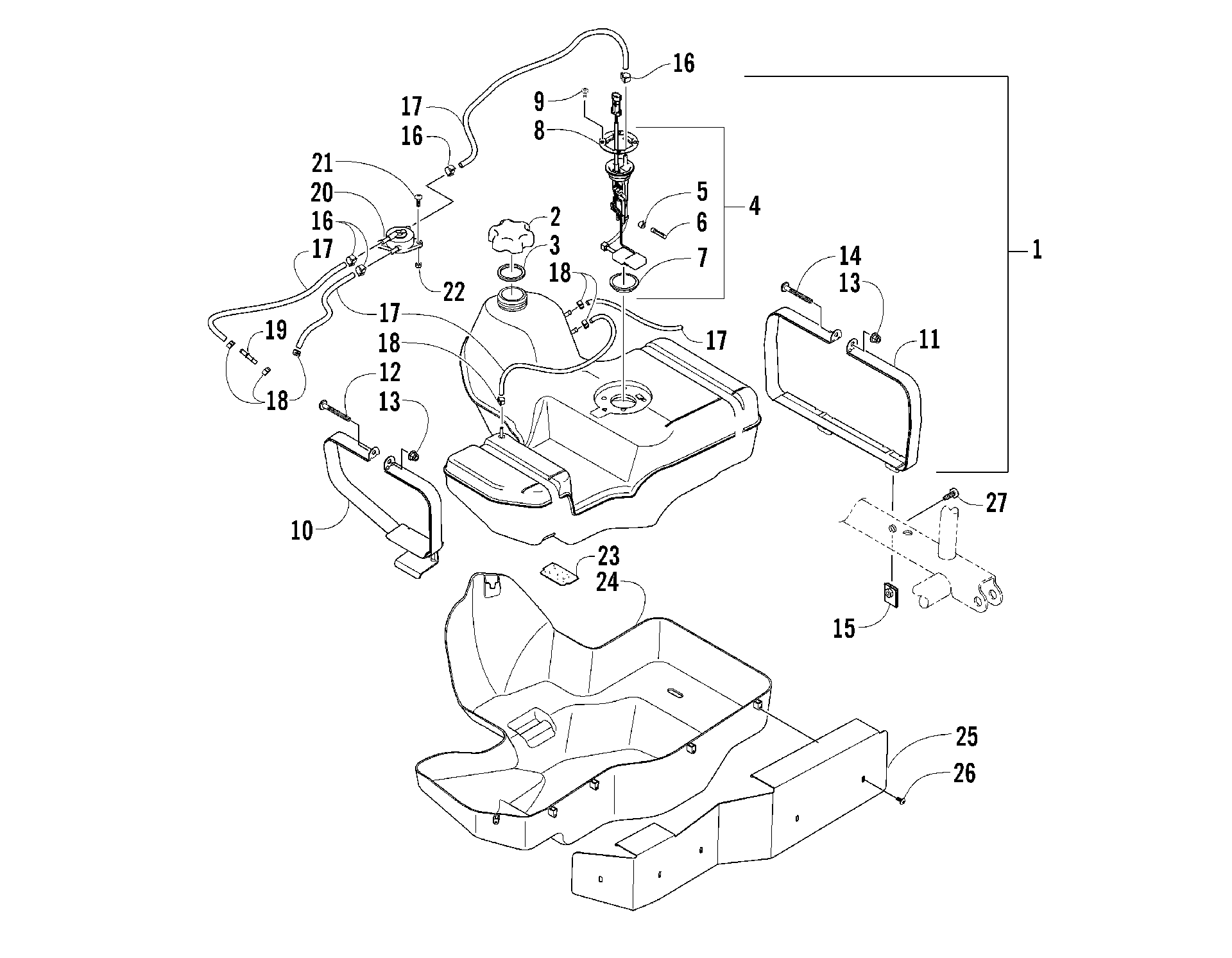 топливный бак ASSEMBLY [85601]