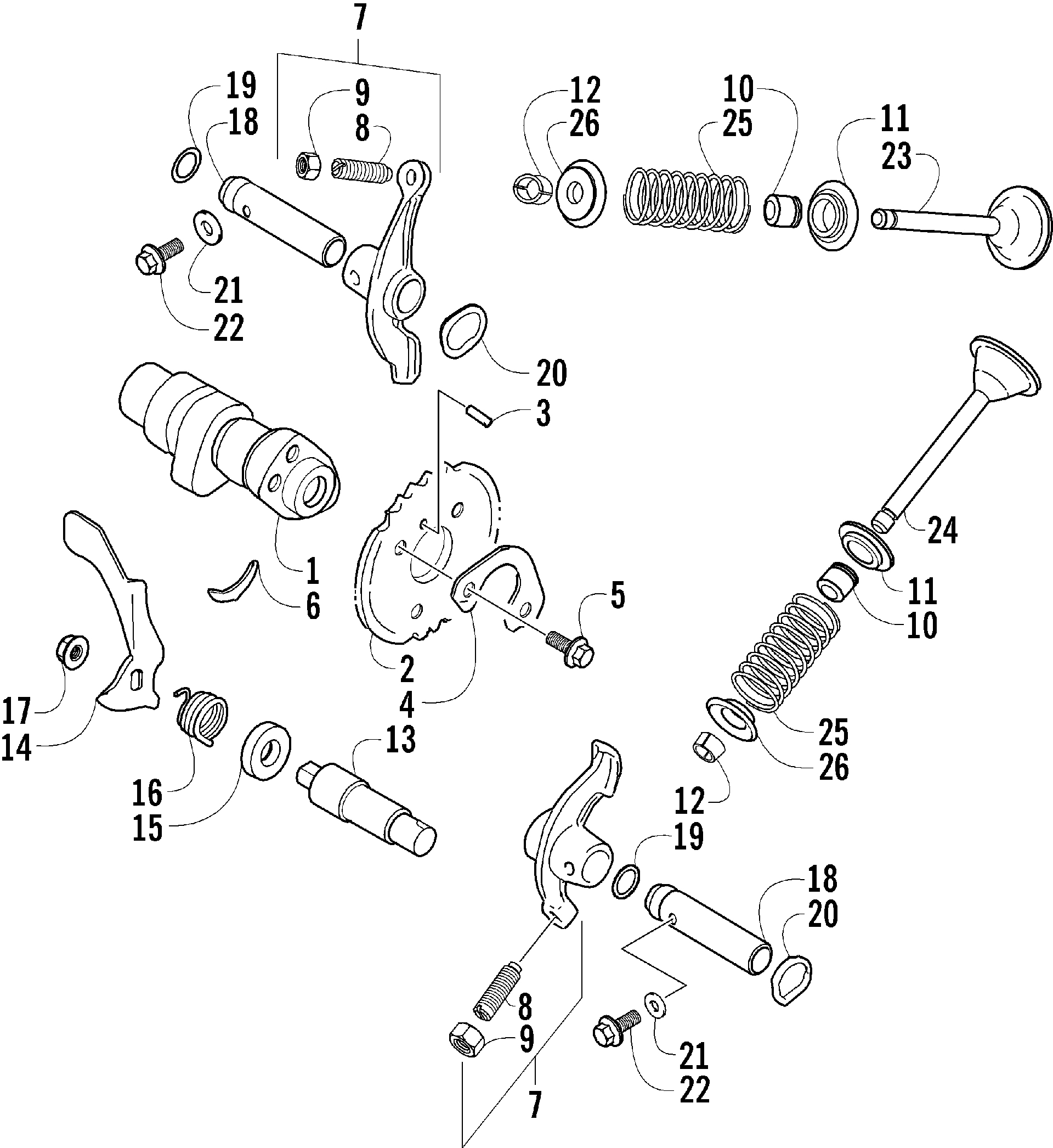 CAMSHAFT / клапан узел [55001]