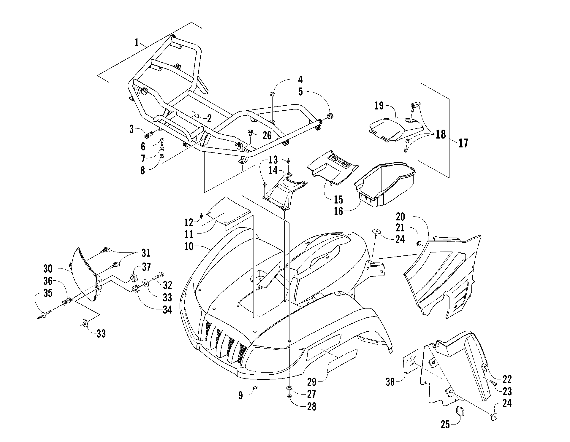 Передняя часть BODY PANEL ASSEMBLY [85866]