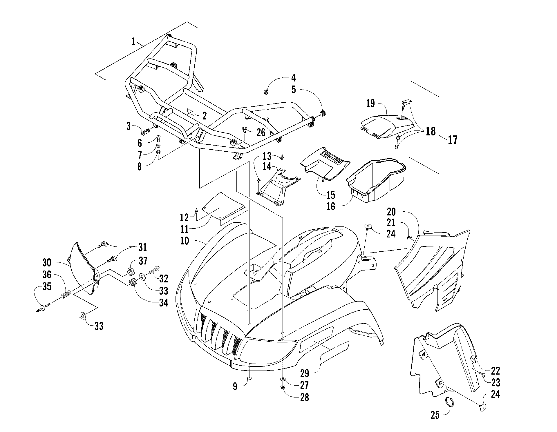 Передняя часть BODY PANEL ASSEMBLY [85920]