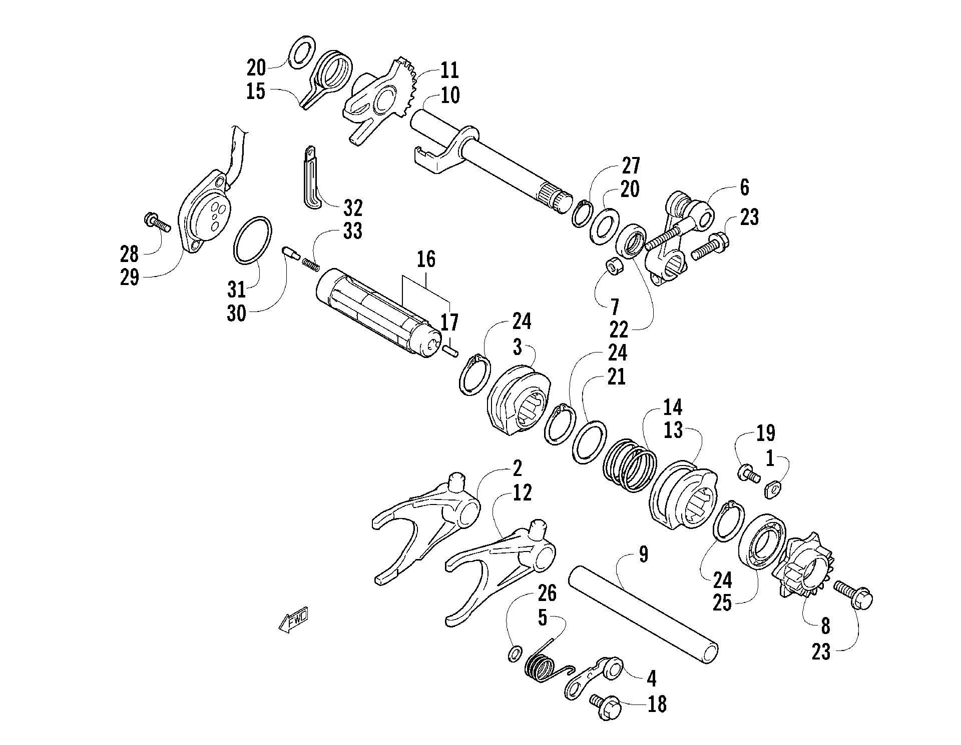 передача Shifting ASSEMBLY [88883]