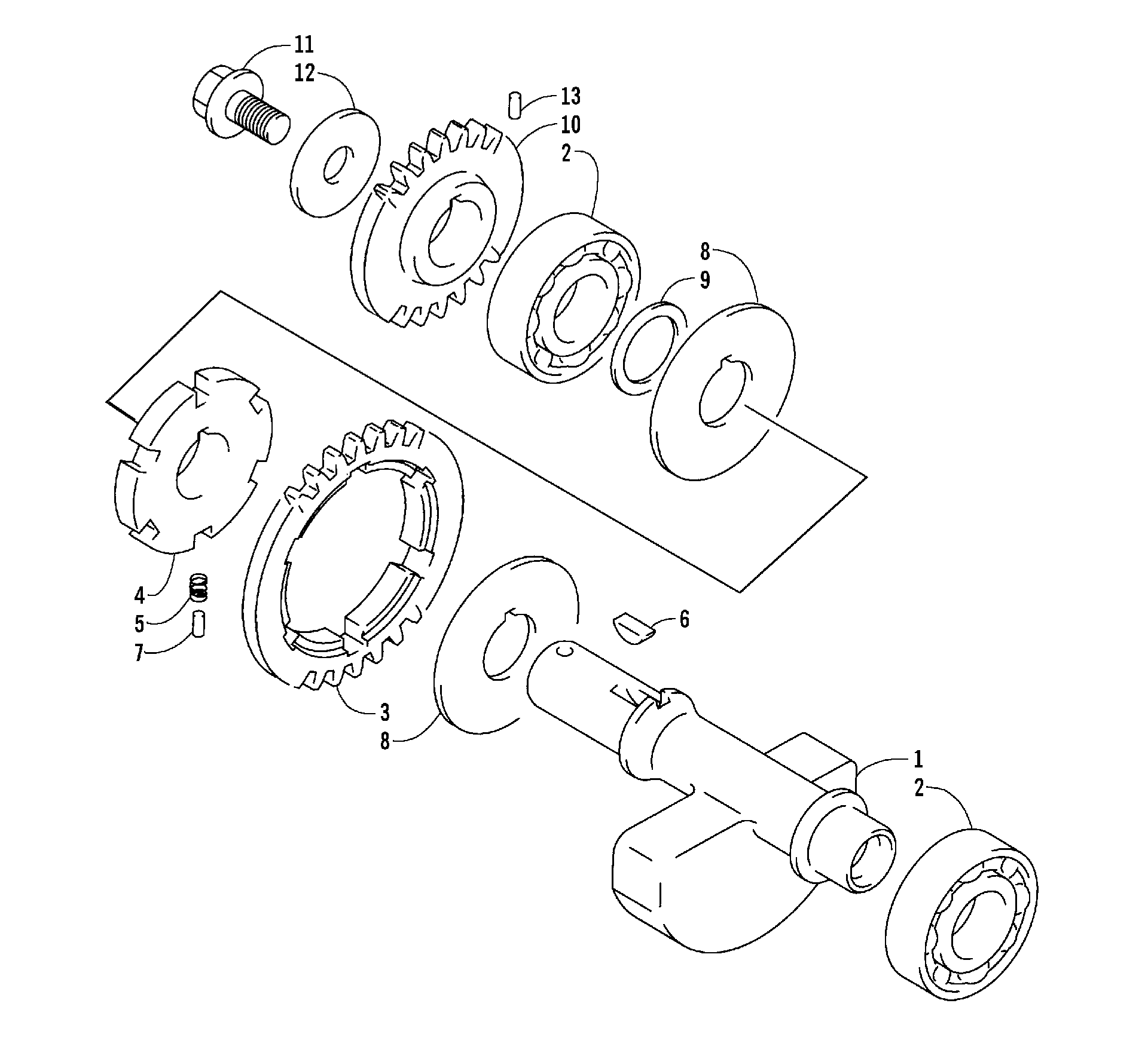 Crank балансир ASSEMBLY [83621]