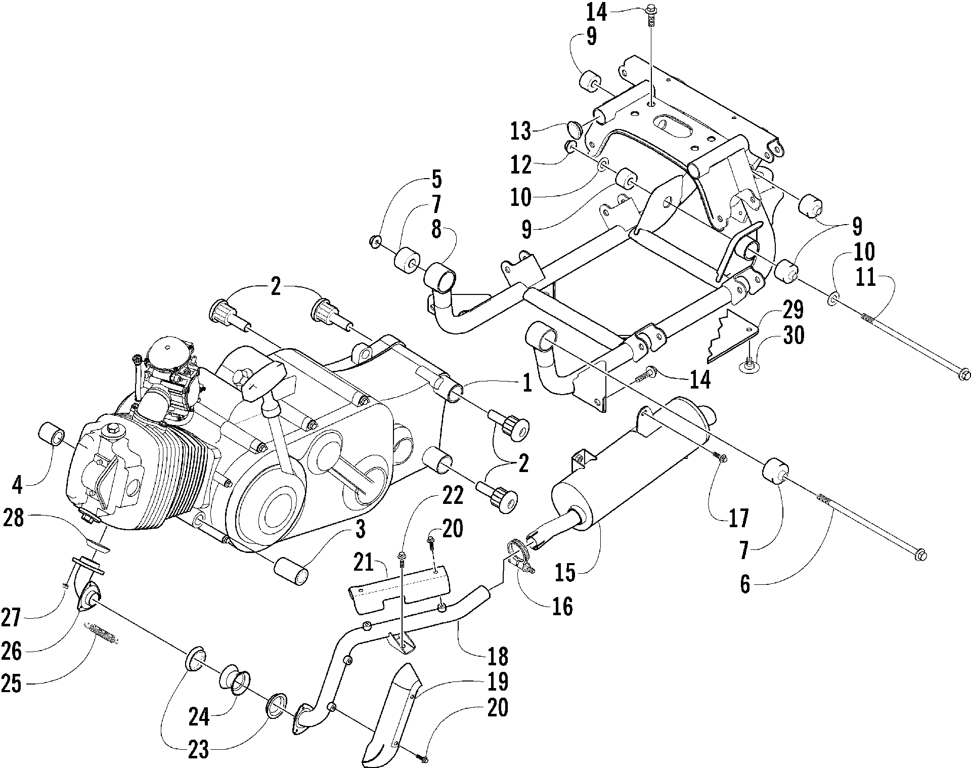 Двигатель AND RELATED PARTS [81164]