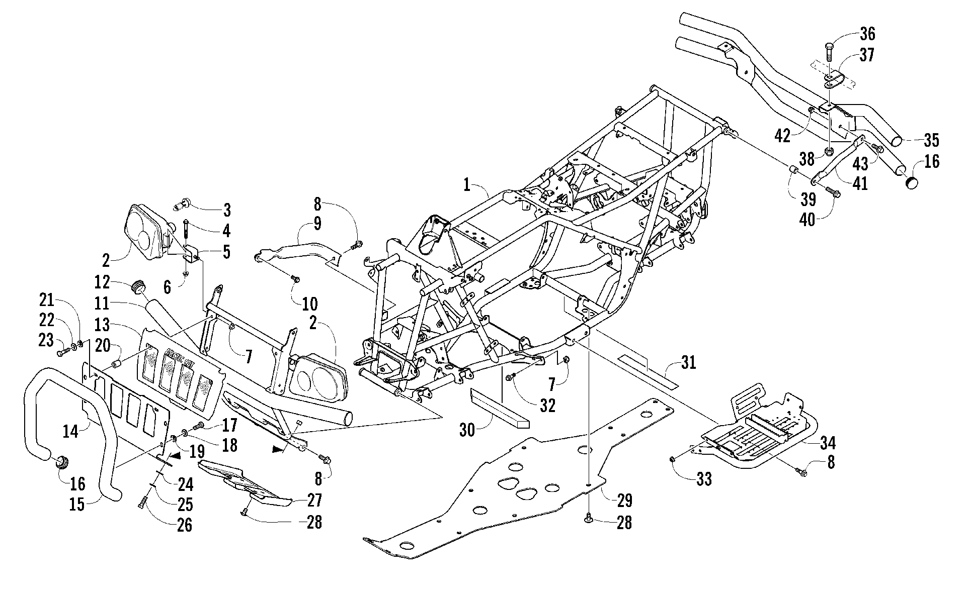 Рама AND RELATED PARTS [83280]