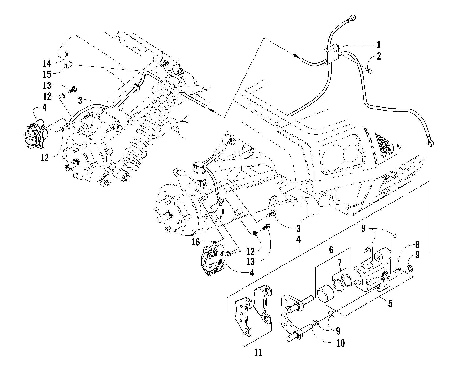 Hydraulic тормоз ASSEMBLY [81127]