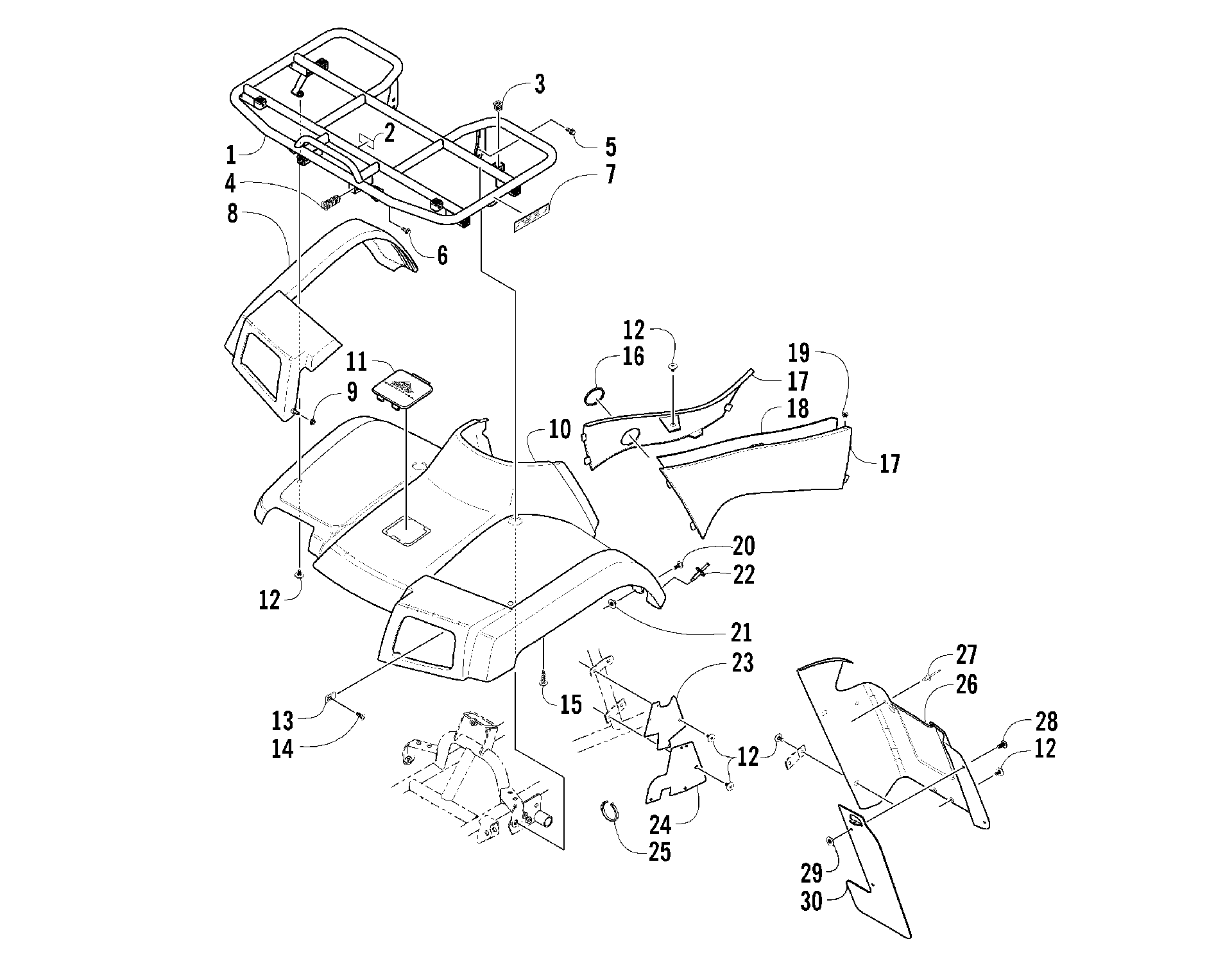 Передняя часть BODY PANEL ASSEMBLY [81260]