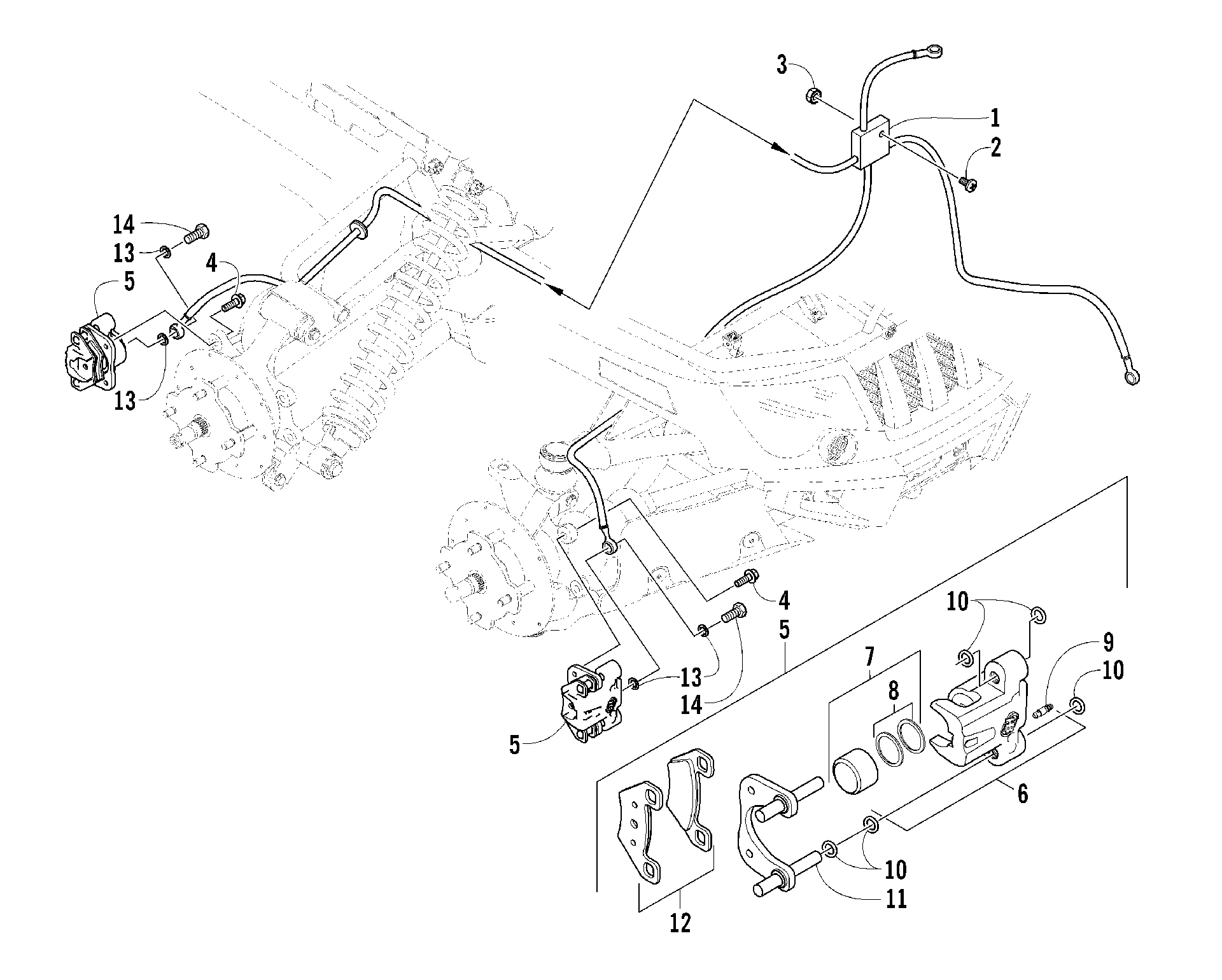 Hydraulic тормоз ASSEMBLY [83611]