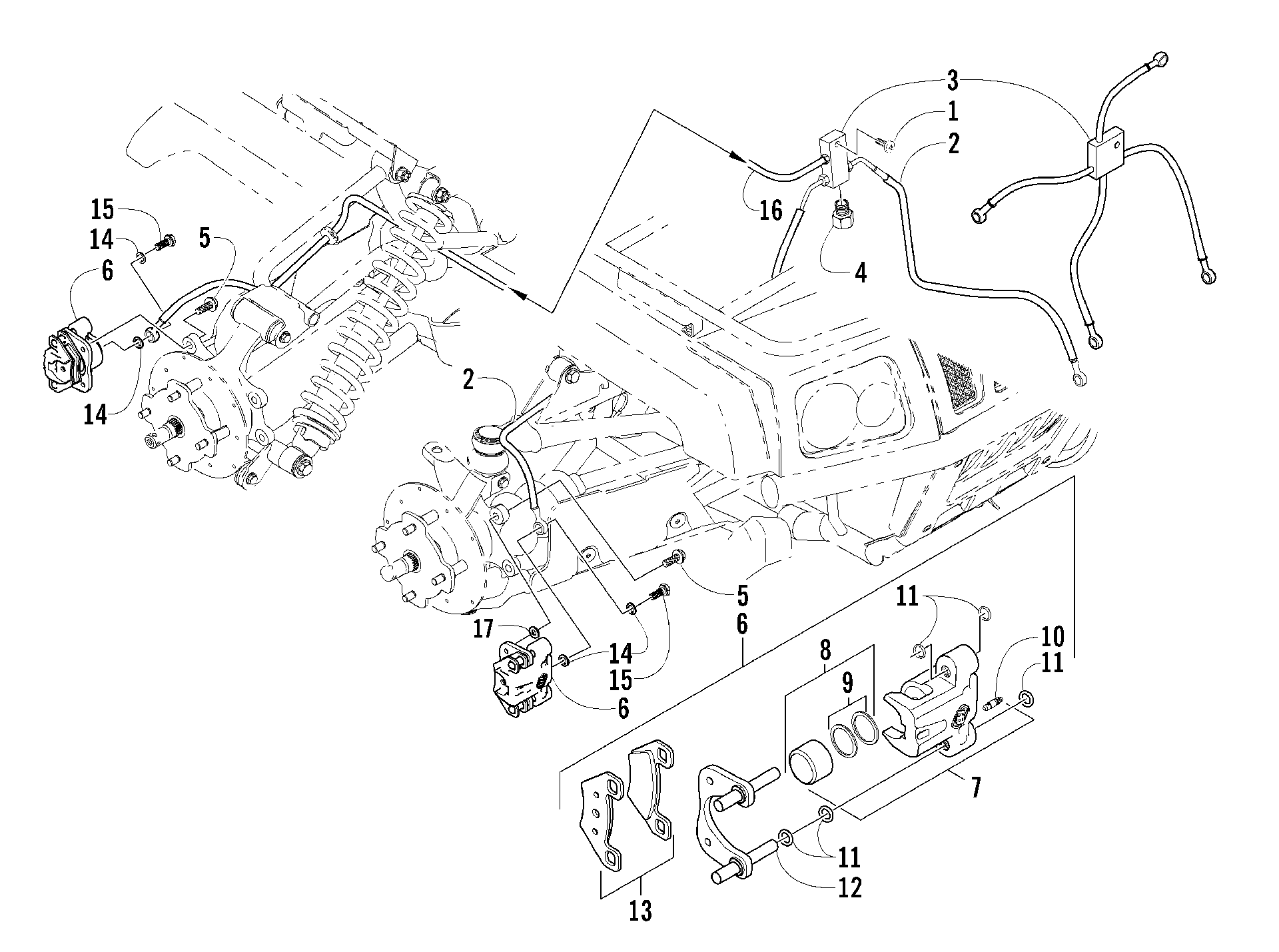 Hydraulic тормоз ASSEMBLY [84725]