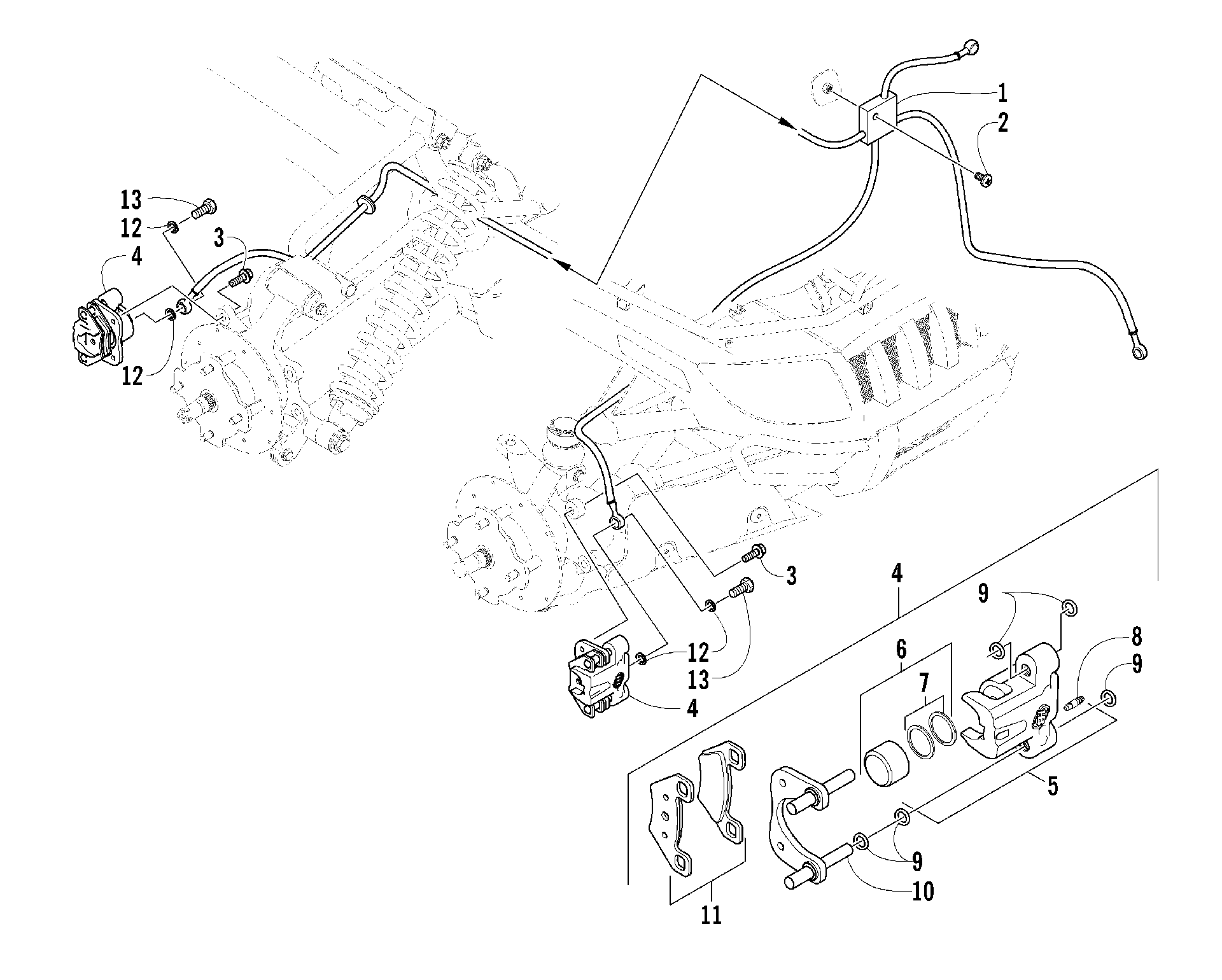 Hydraulic тормоз ASSEMBLY [84500]