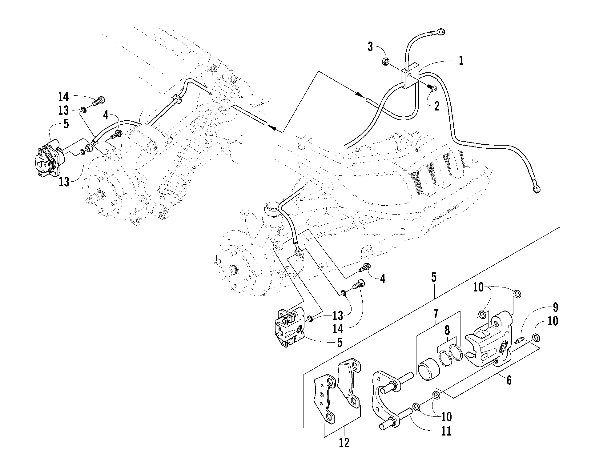 Hydraulic тормоз ASSEMBLY [83958]