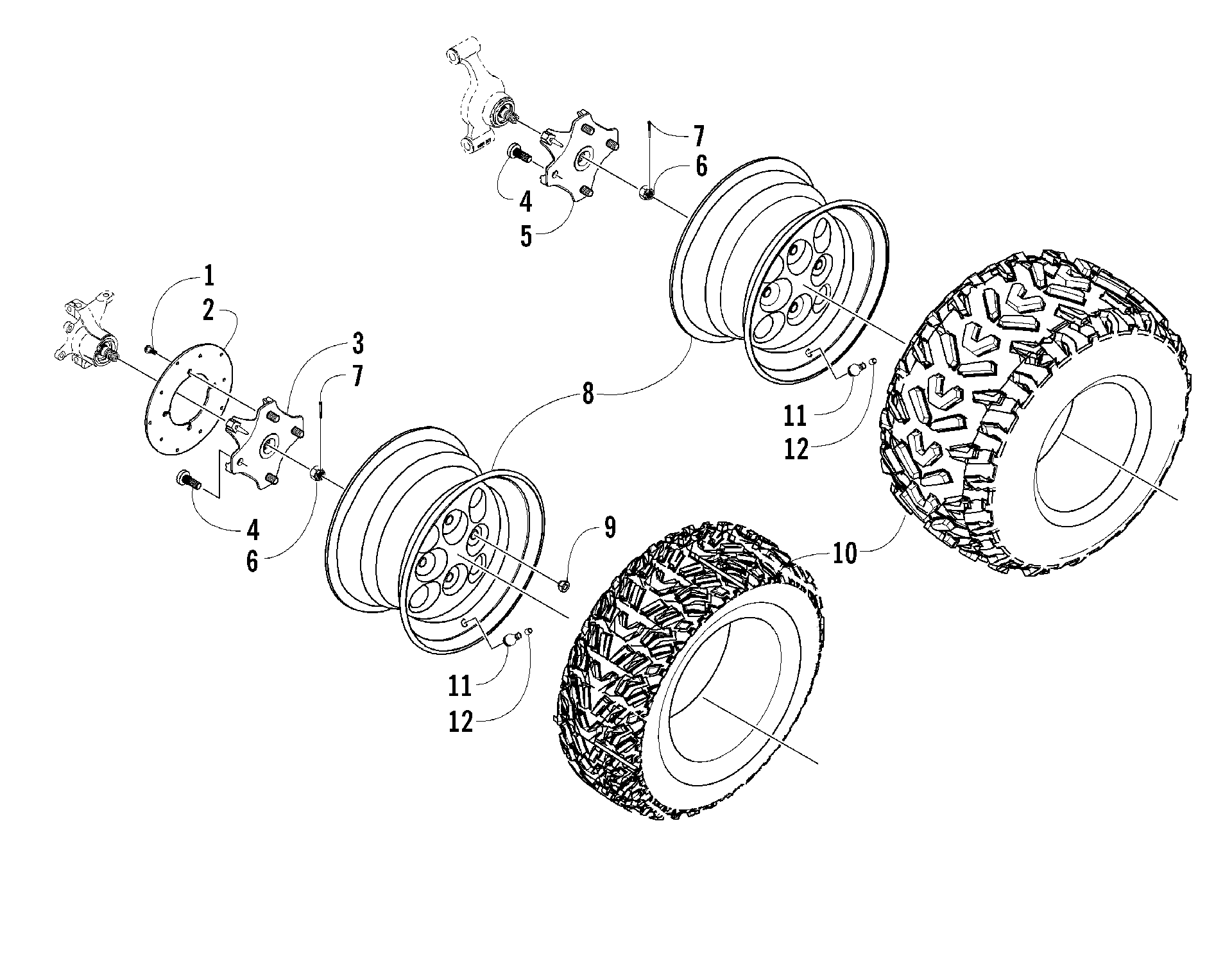 Колесо AND TIRE ASSEMBLY [83747]