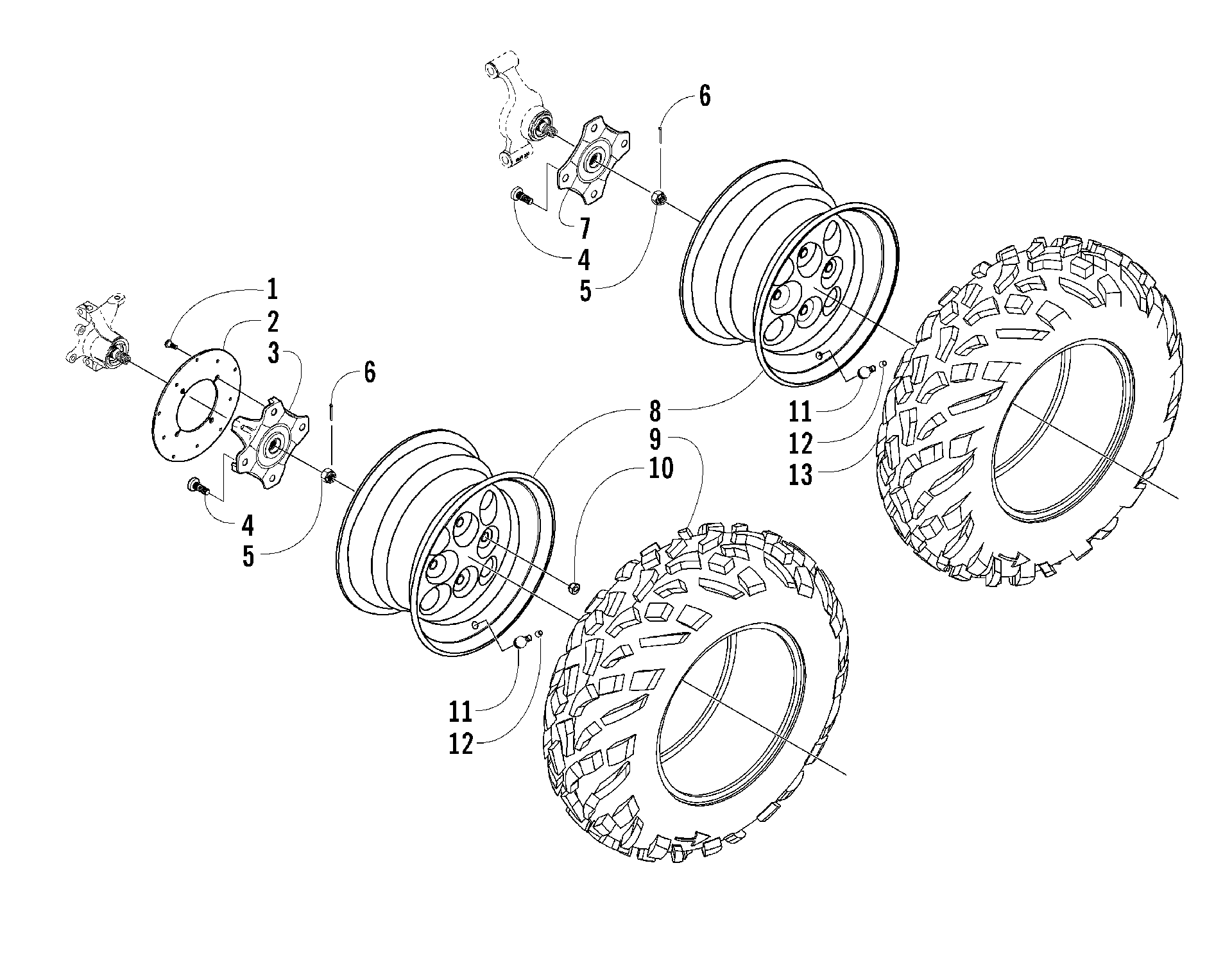 Колесо AND TIRE ASSEMBLY [81125]