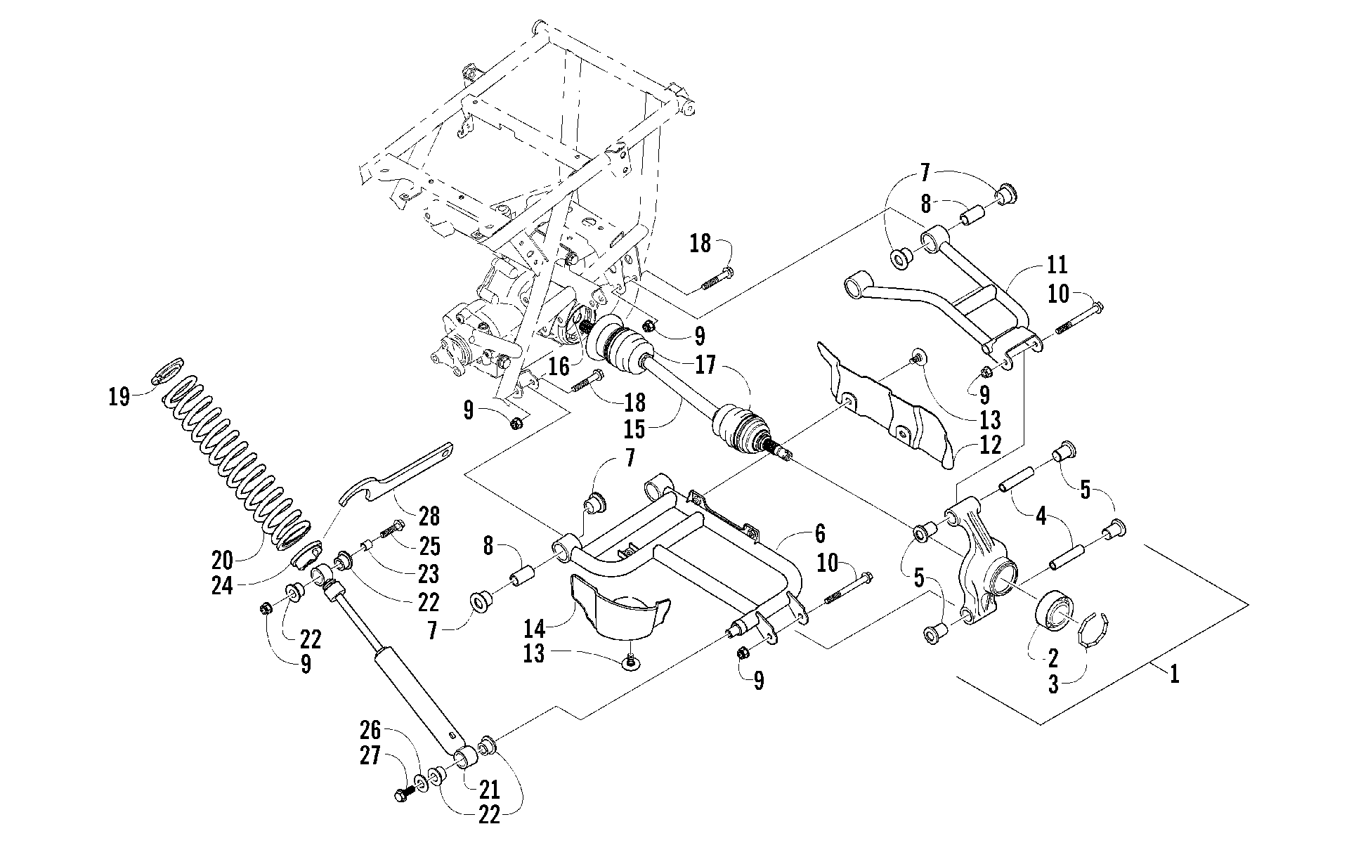 Задняя подвеска ASSEMBLY [84611]