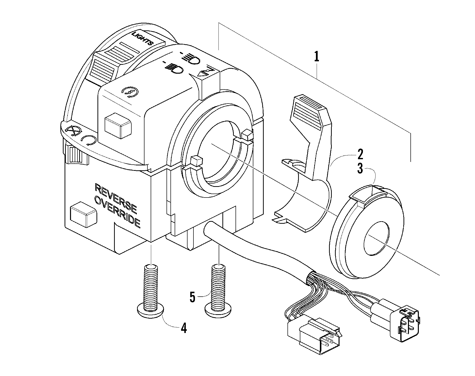 Управление SWITCH HOUSING ASSEMBLY [60196]