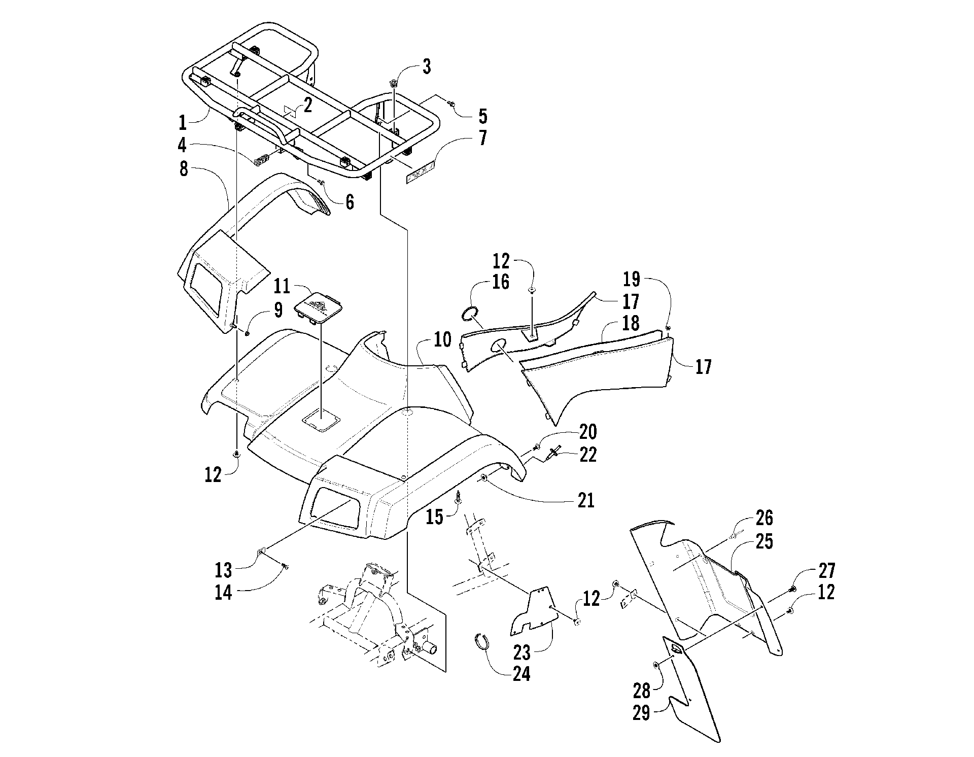 Передняя часть BODY PANEL ASSEMBLY [81217]