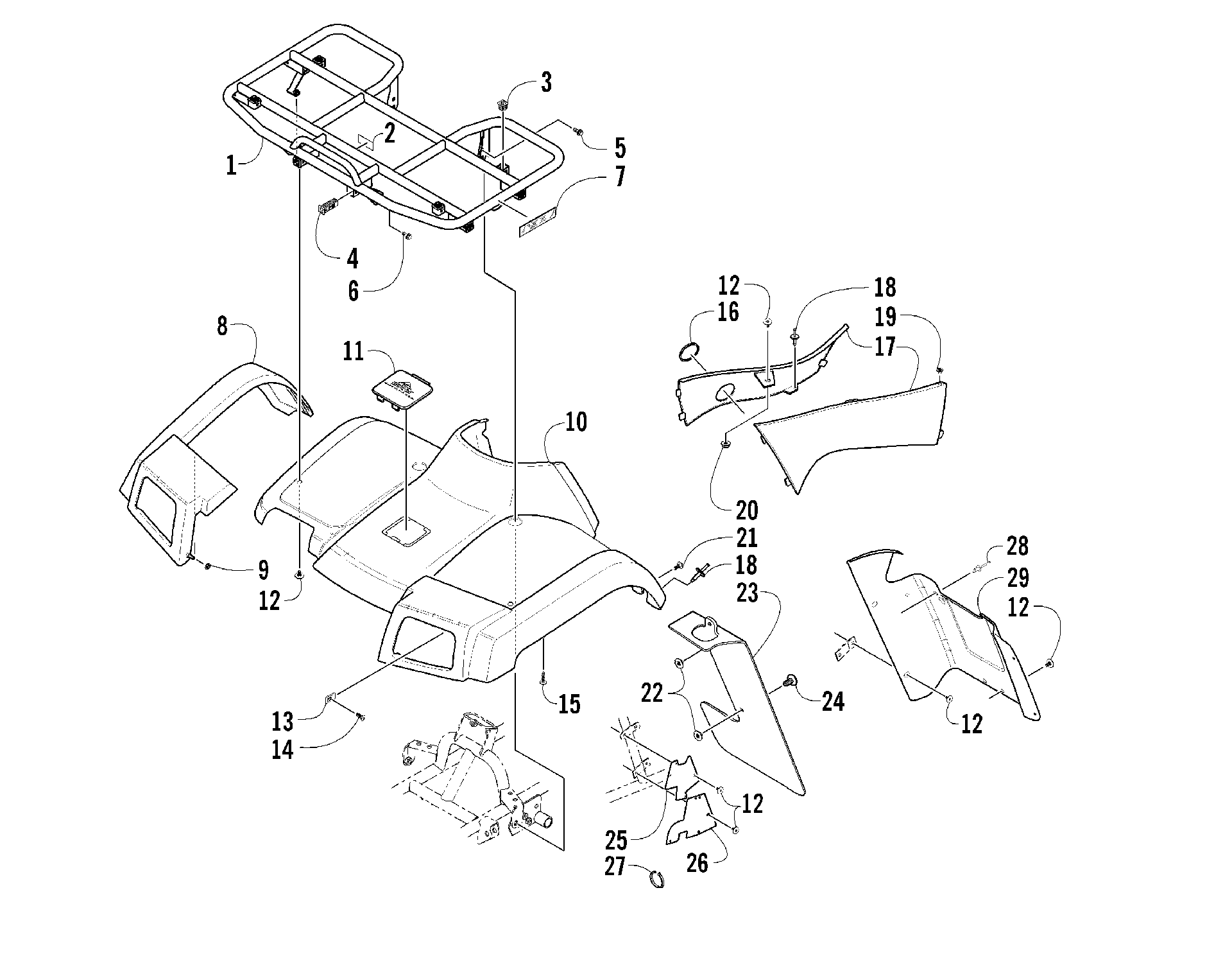 Передняя часть BODY PANEL ASSEMBLY [81298]