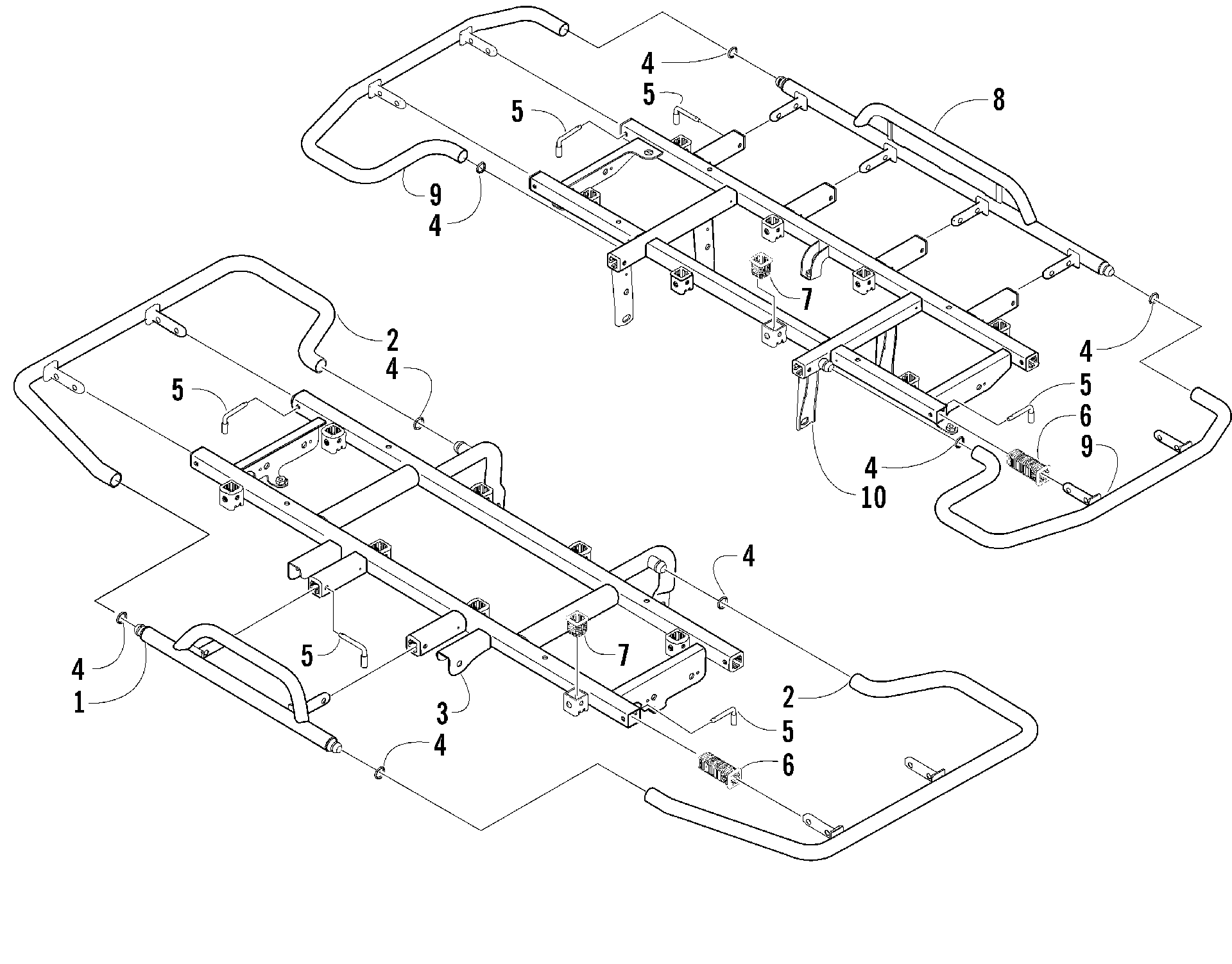 Передняя часть AND REAR RACK ASSEMBLIES [77961]