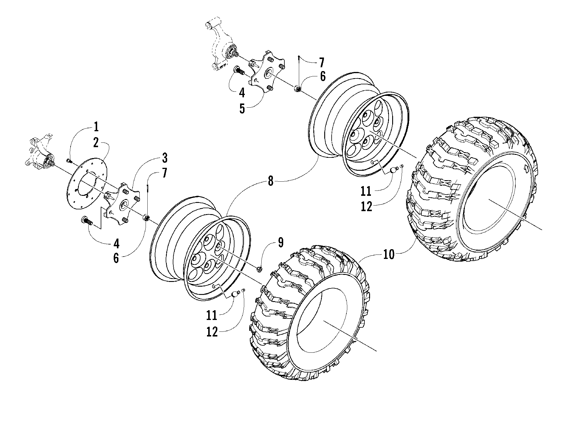 Колесо AND TIRE ASSEMBLY [83839]