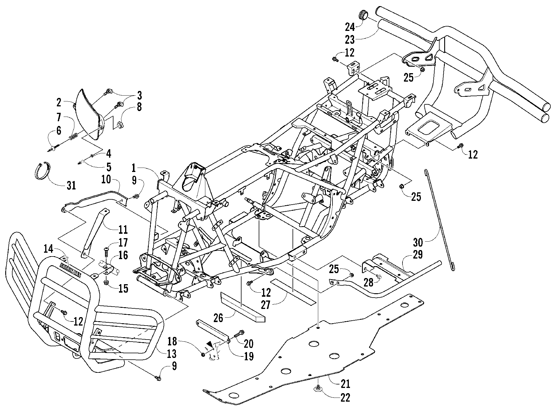 Рама AND RELATED PARTS [83027]