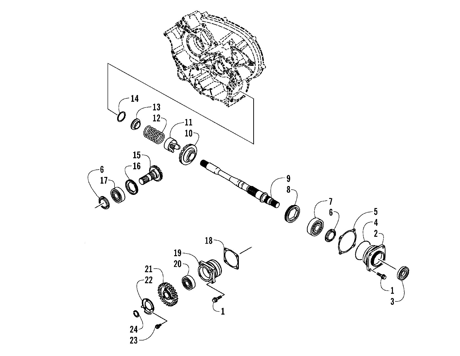 Передняя часть BEVEL GEAR [79213]