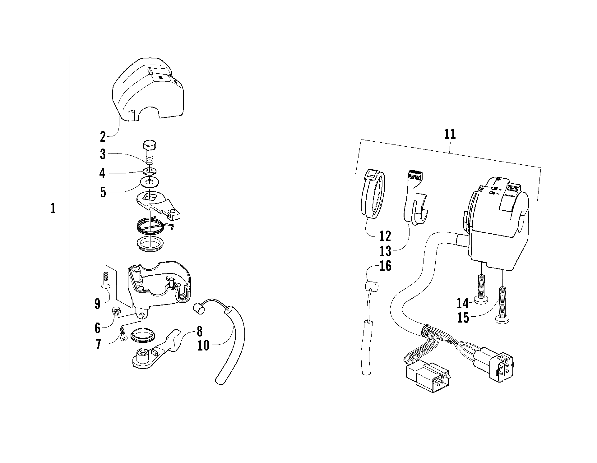 Дроссель CASE AND CONTROL SWITCH ASSEMBLIES [83006]