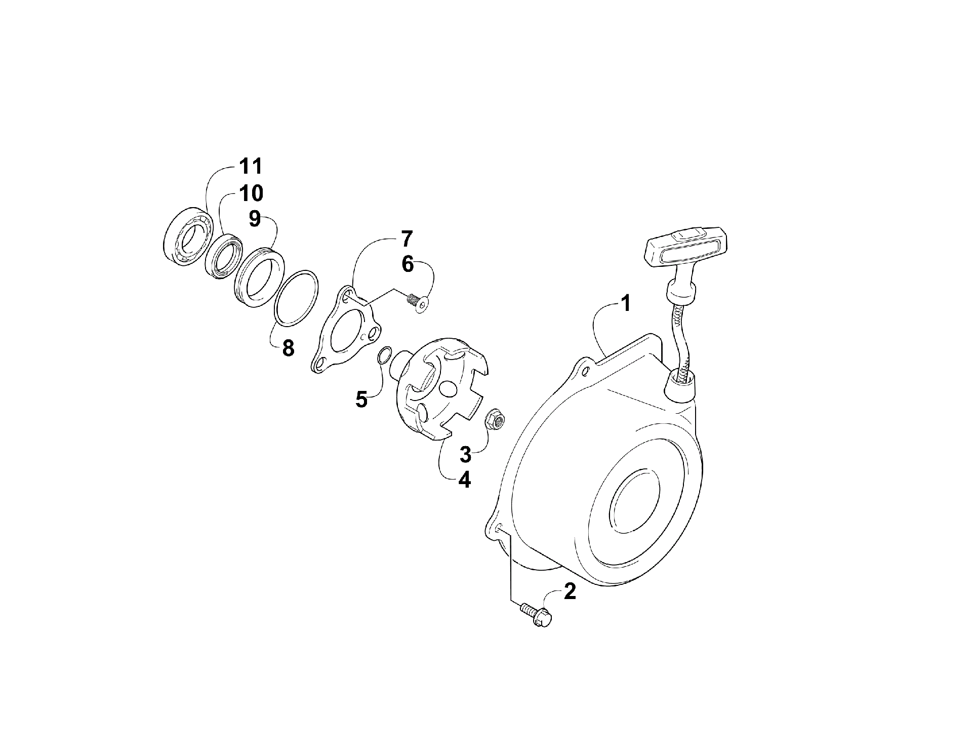 Ручной стартер STARTER ASSEMBLY [300821]