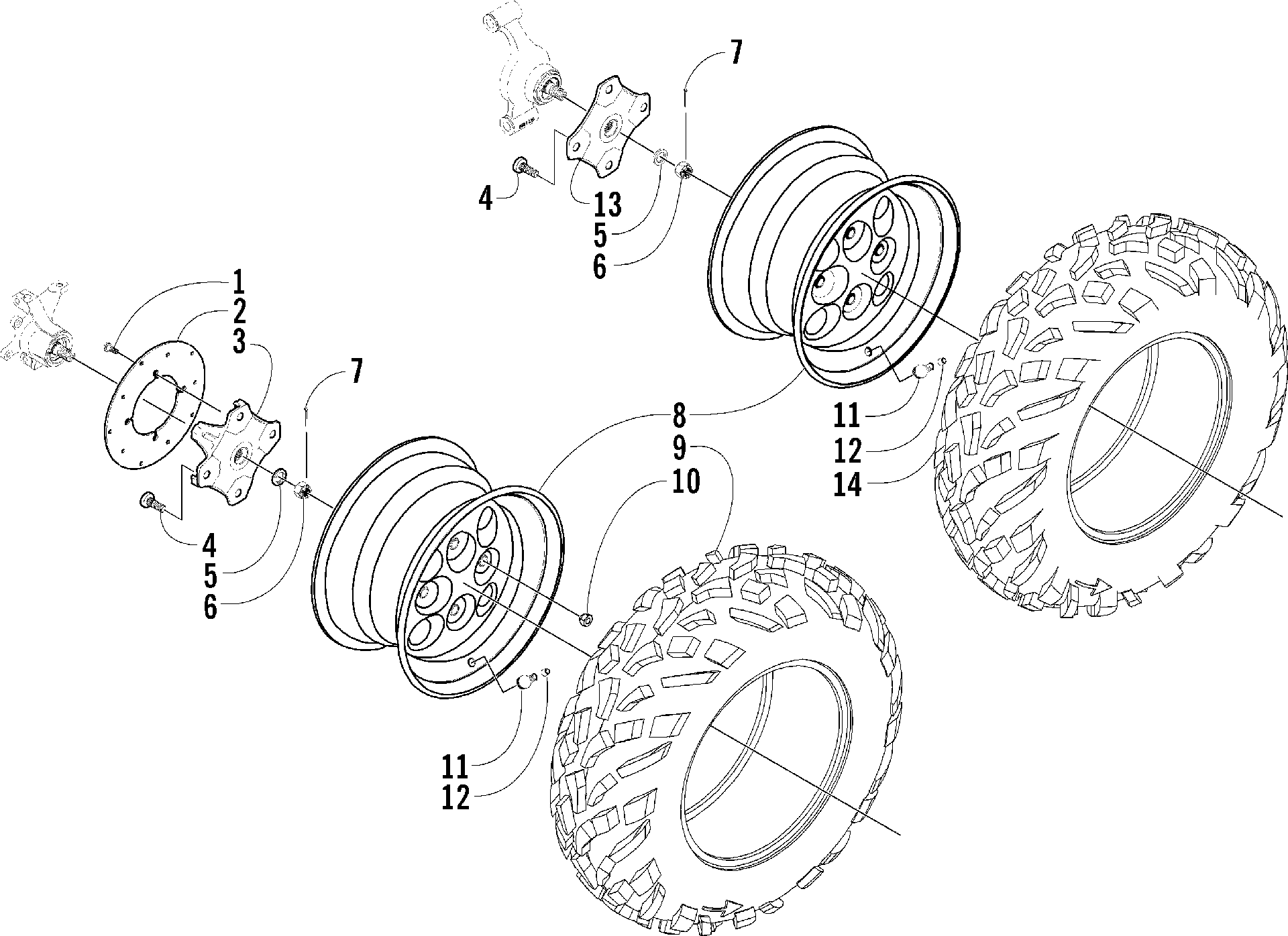 Колесо AND TIRE ASSEMBLY [77867]
