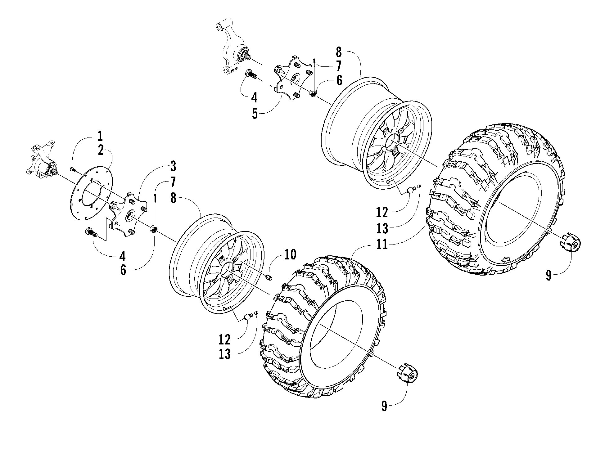 Колесо AND TIRE ASSEMBLY [83028]