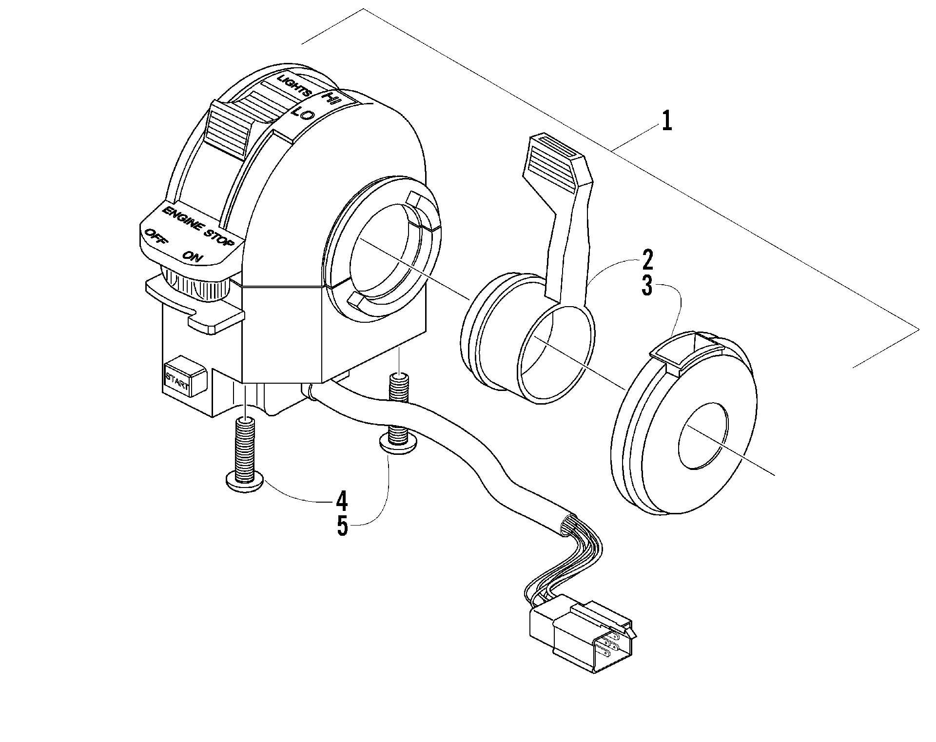 Управление SWITCH HOUSING ASSEMBLY [77832]