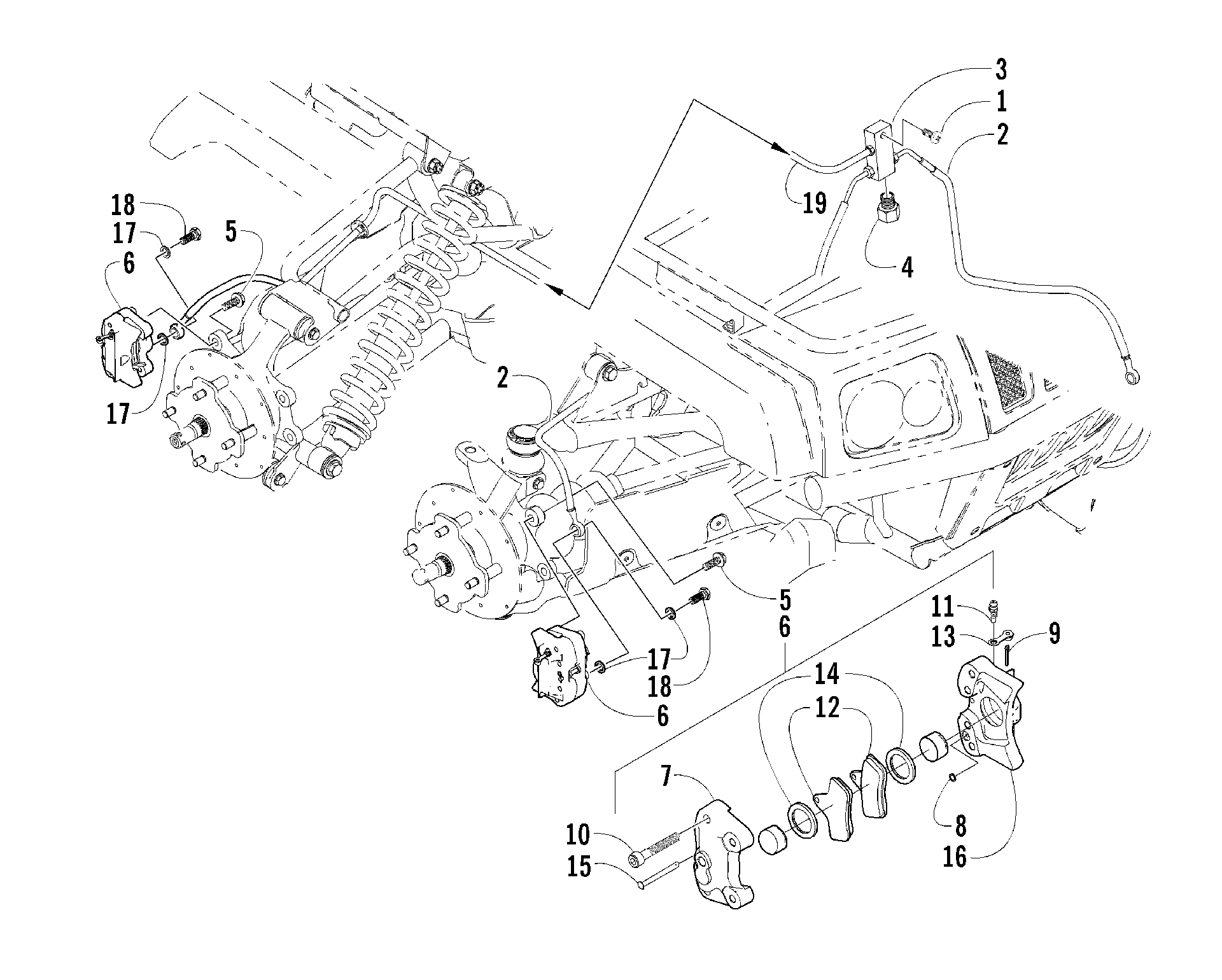 Hydraulic тормоз ASSEMBLY [81022]