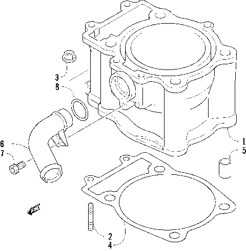 2003 ATV 500 FIS AUTOMATIC TRANSMISSION (CAT GREEN) [A2003ISM4BUSZ-2003-184]