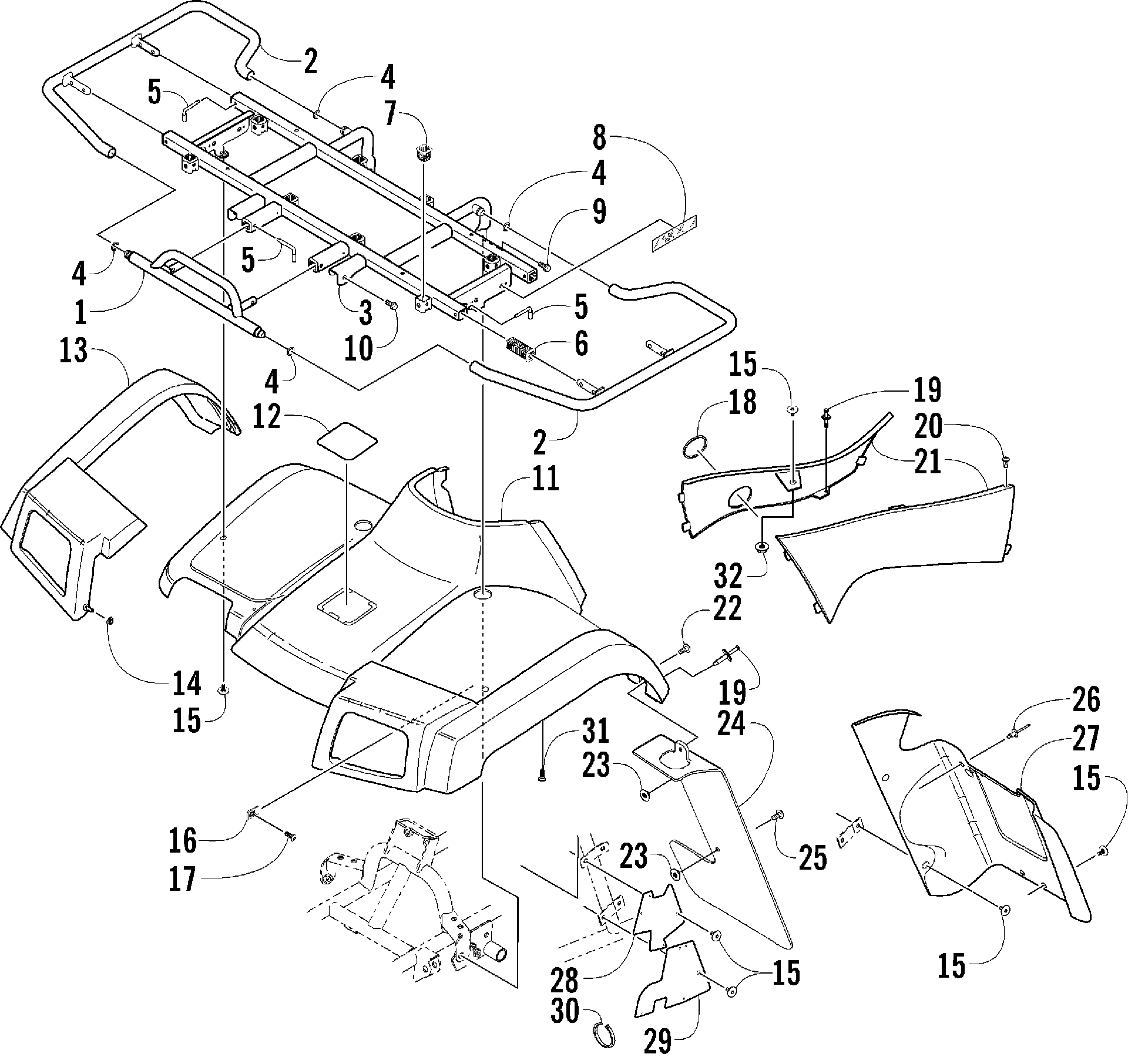 Передняя часть BODY PANEL ASSEMBLY [78715]