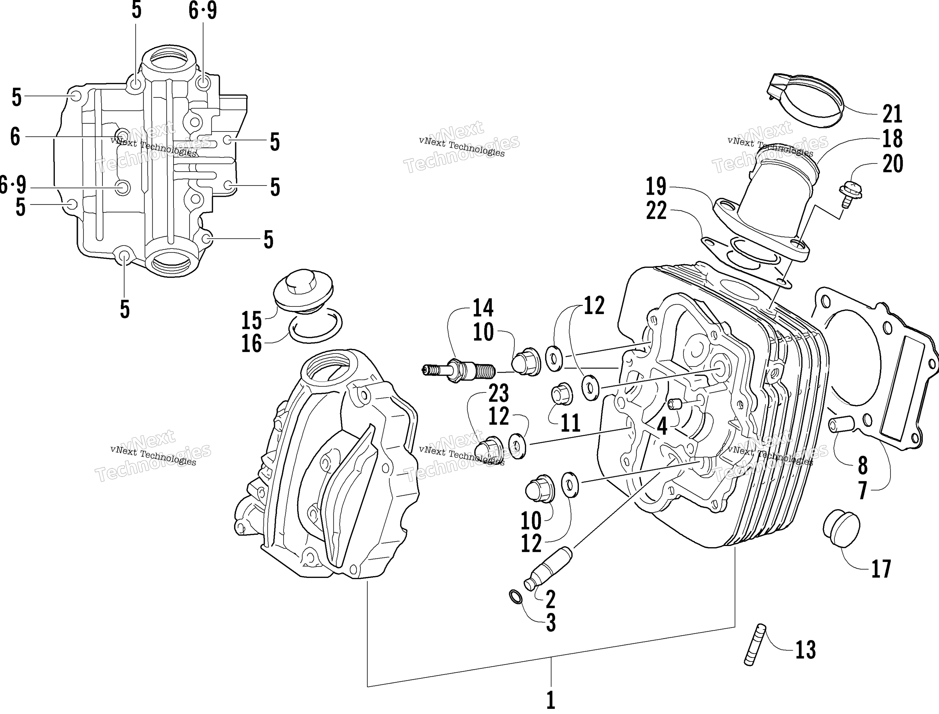 Цилиндр Head Assembly