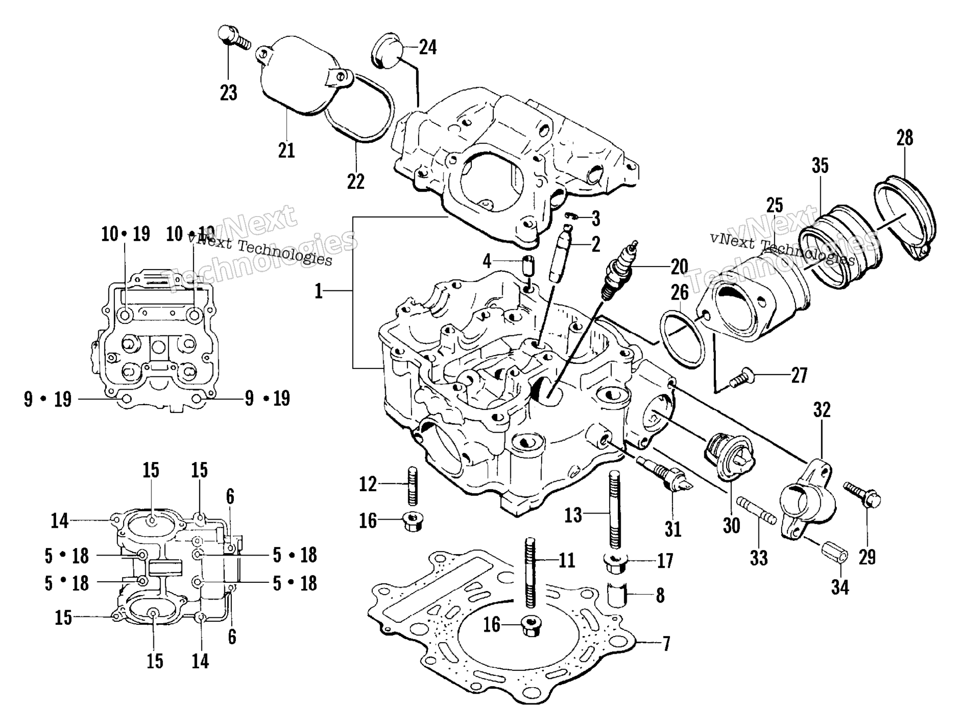 Цилиндр Head Assembly