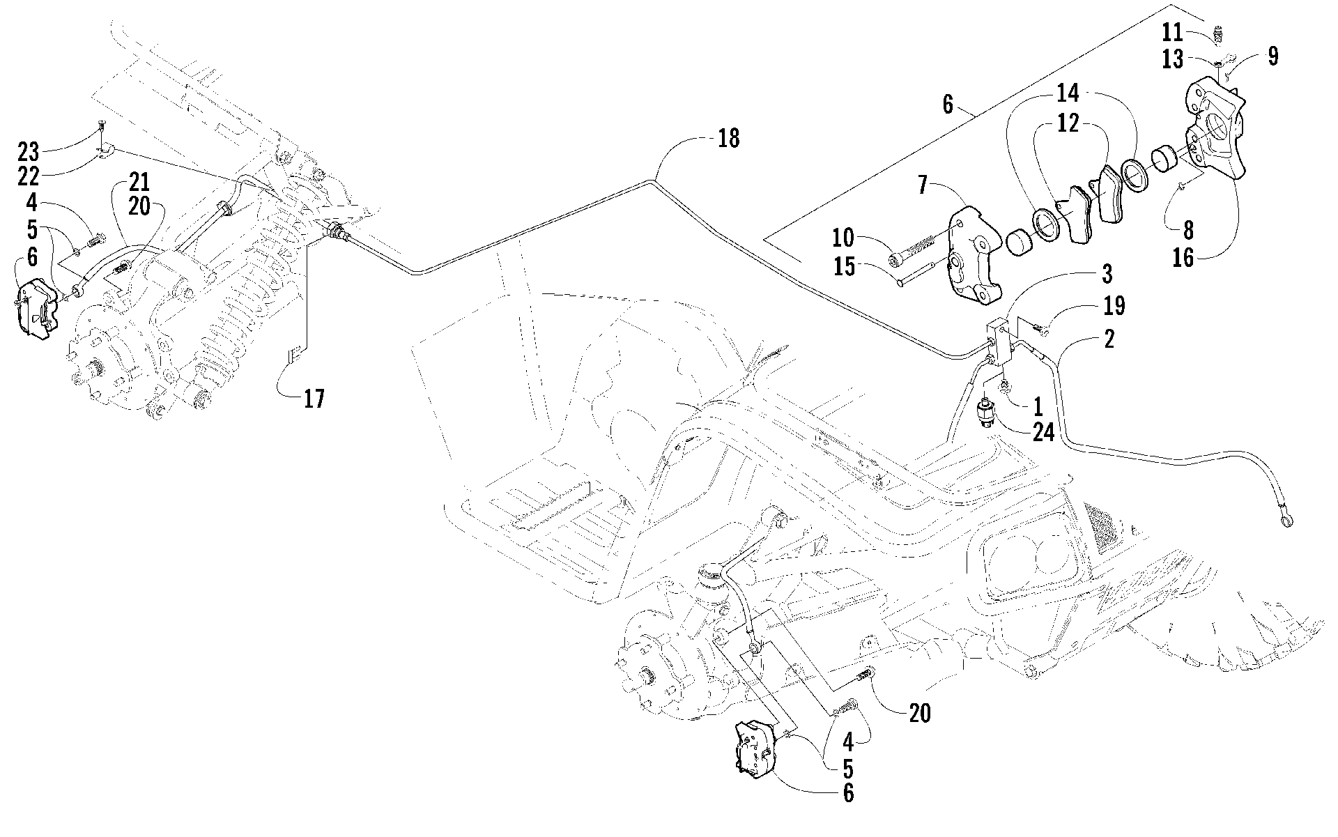 Hydraulic тормоз ASSEMBLY [55029]